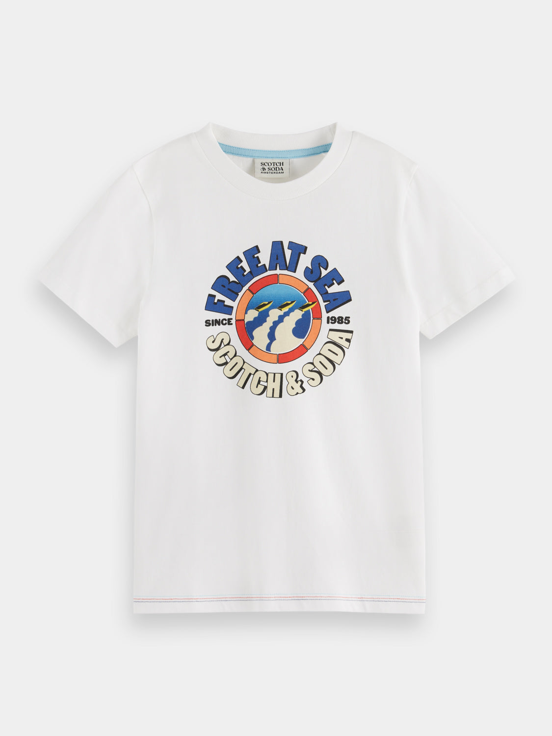 Kids - Relaxed-fit artwork t-shirt - Scotch & Soda AU