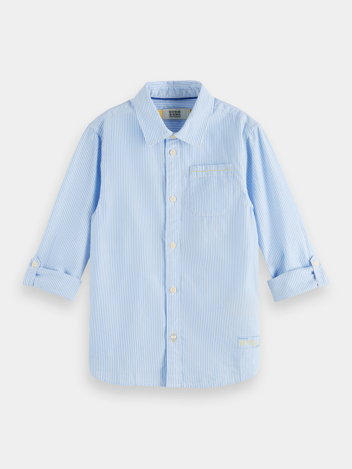 Kids - Regular-fit classic yarn-dyed shirt - Scotch & Soda AU