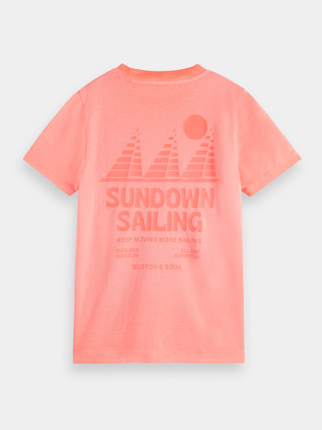 Kids - Garment-dyed artwork t-shirt - Scotch & Soda AU