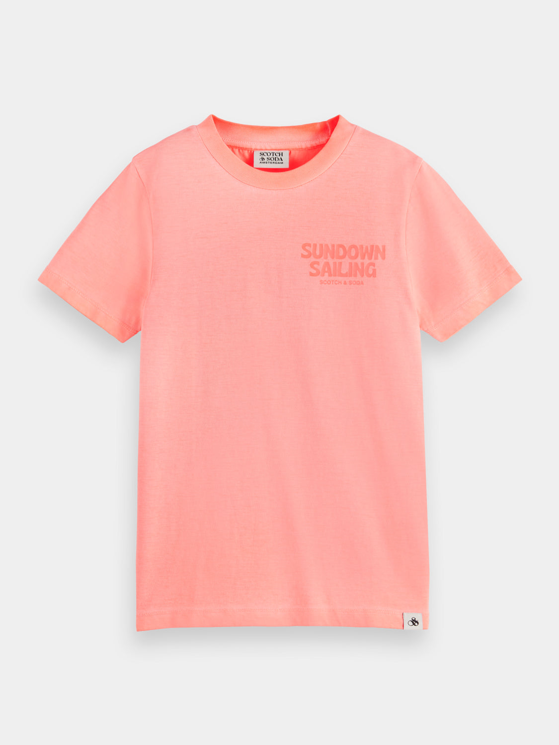 Kids - Garment-dyed artwork t-shirt - Scotch & Soda AU