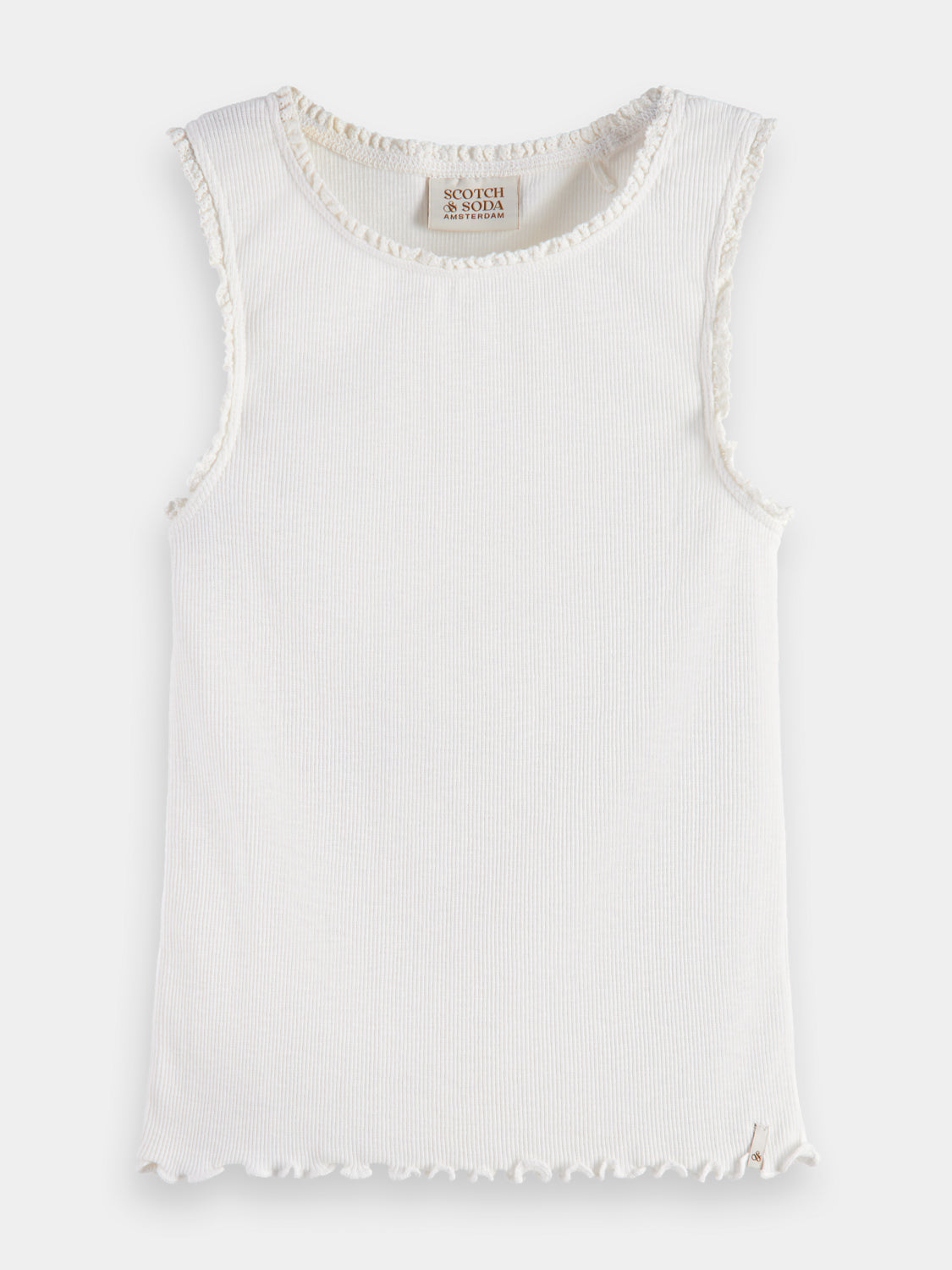 Kids - Fitted ribbed tank top - Scotch & Soda AU