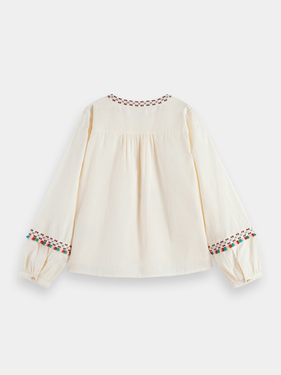 Kids - Embroidered long sleeved blouse - Scotch & Soda AU