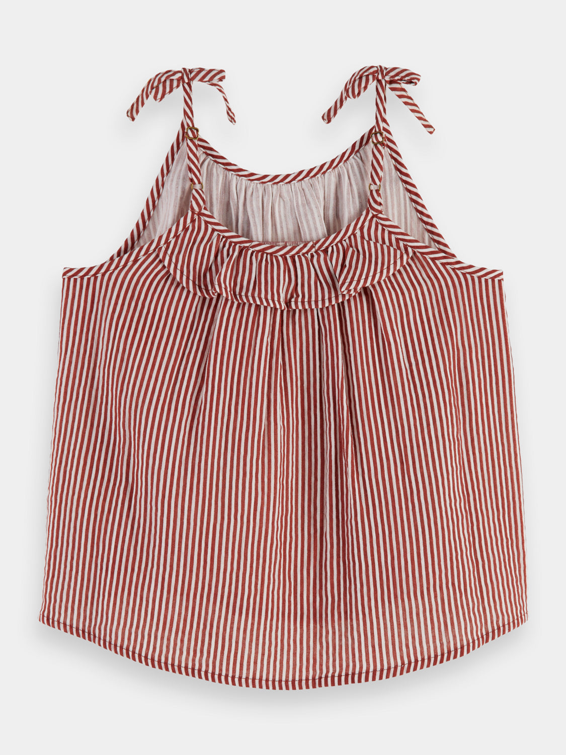 Kids - Tie detail crinkle cotton tank top - Scotch & Soda AU