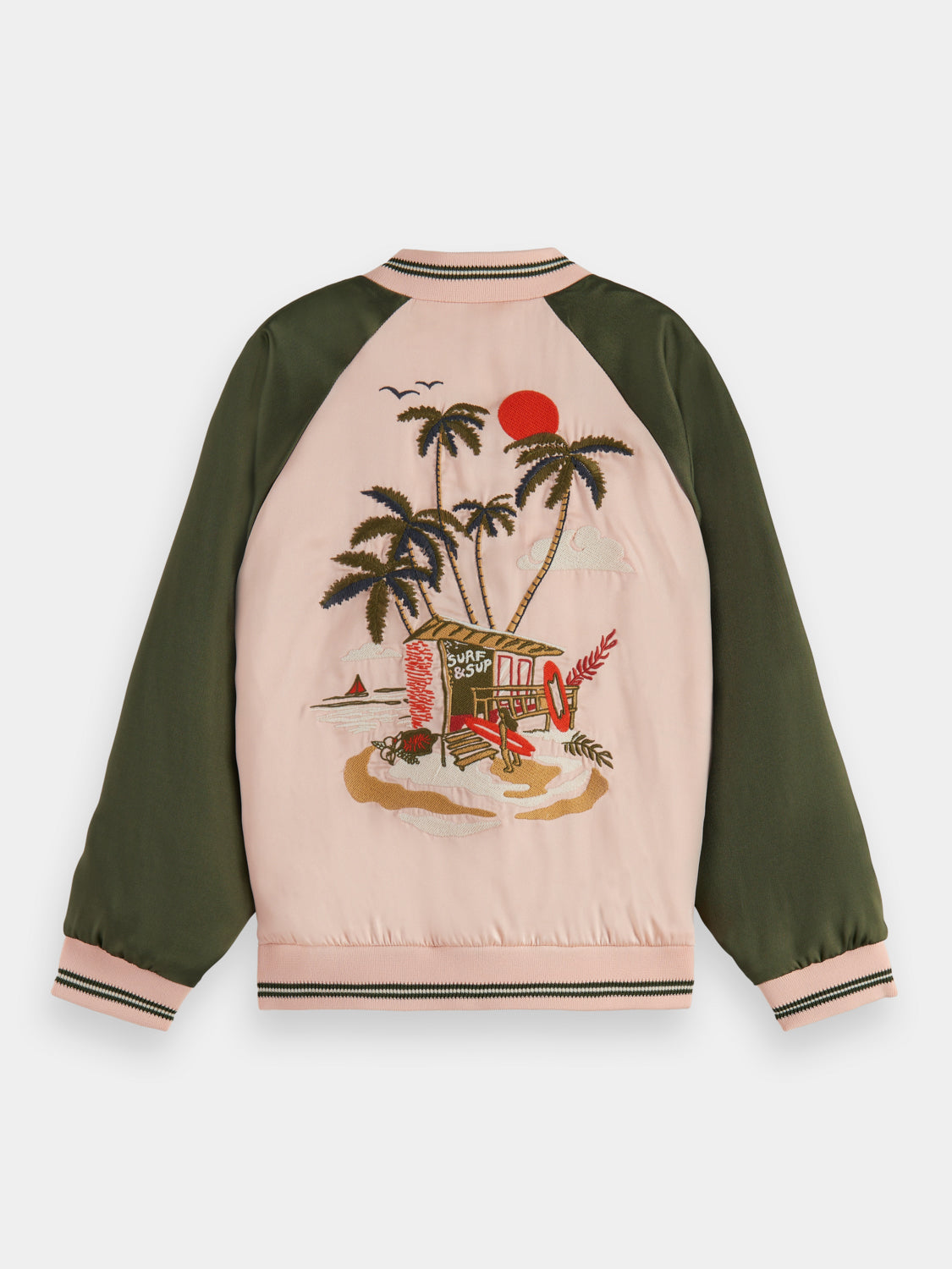 Kids - Reversible printed bomber jacket - Scotch & Soda AU