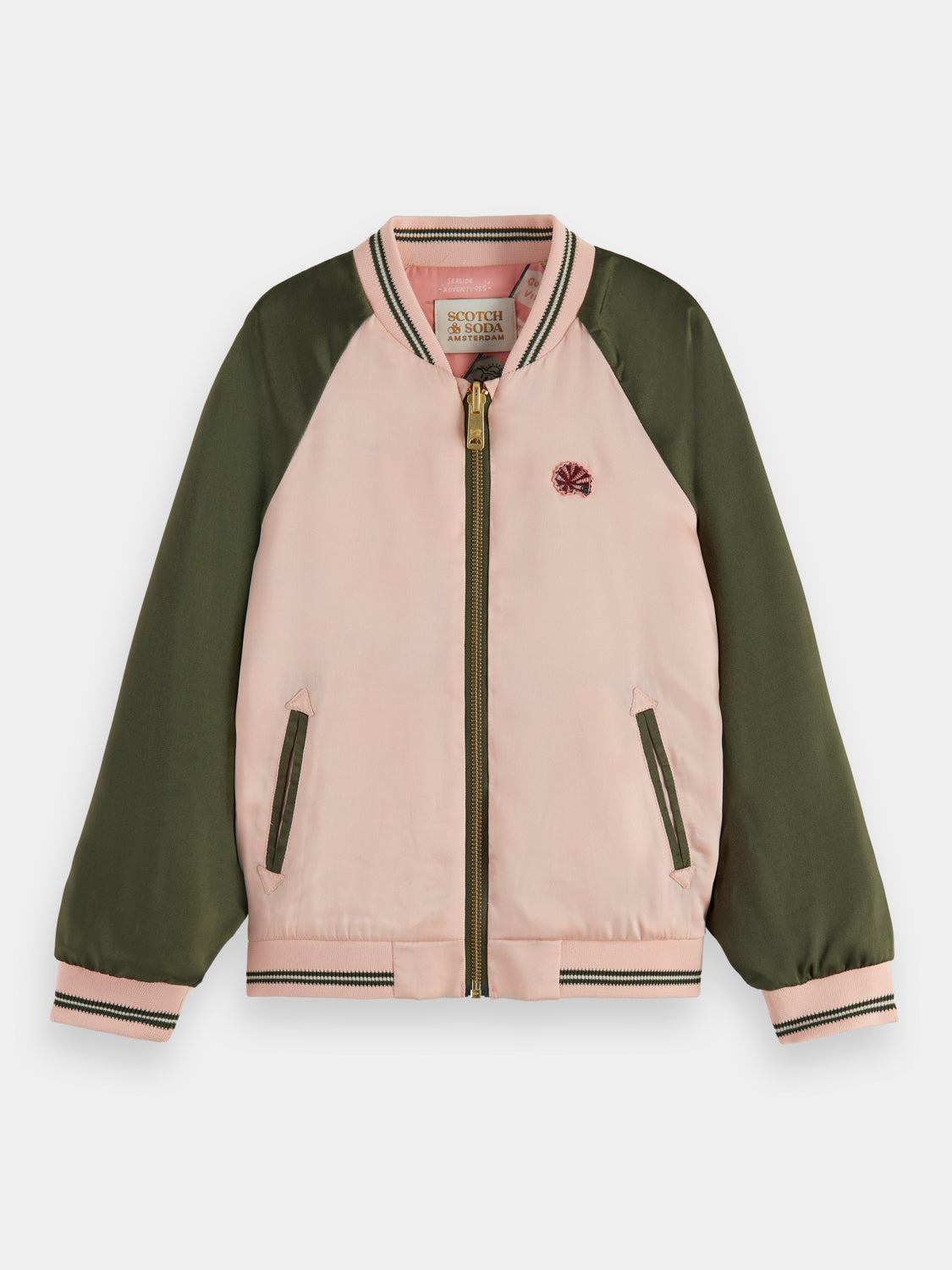 Kids - Reversible printed bomber jacket - Scotch & Soda AU