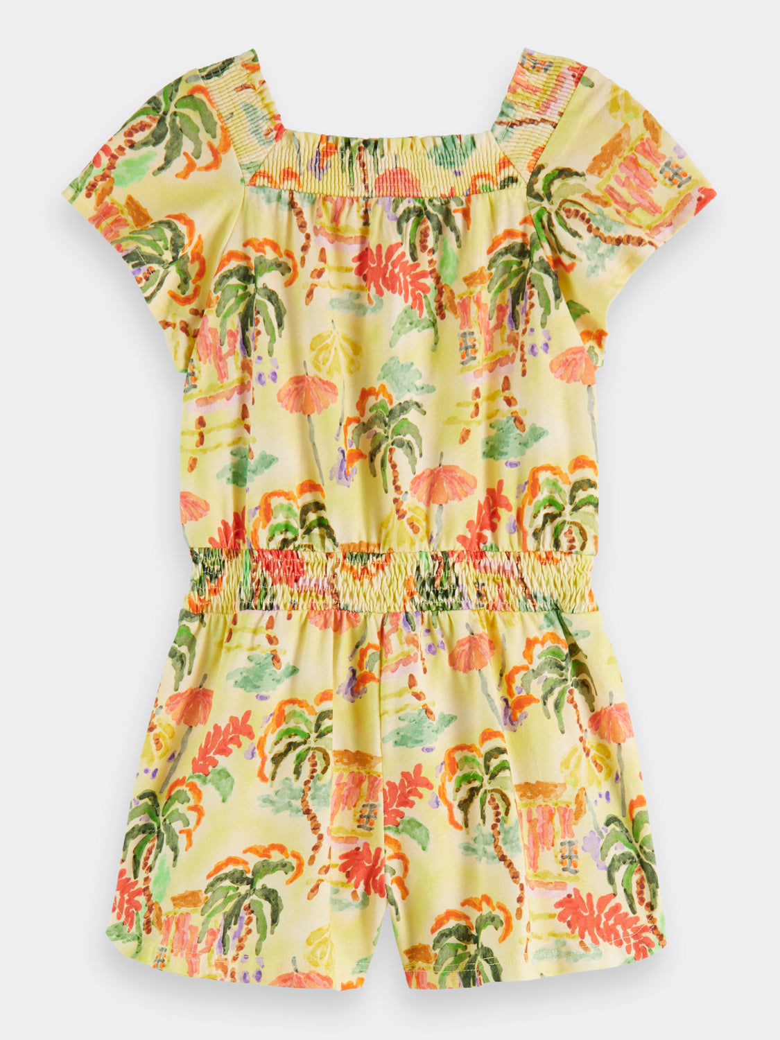 Kids - Printed jersey playsuit - Scotch & Soda AU