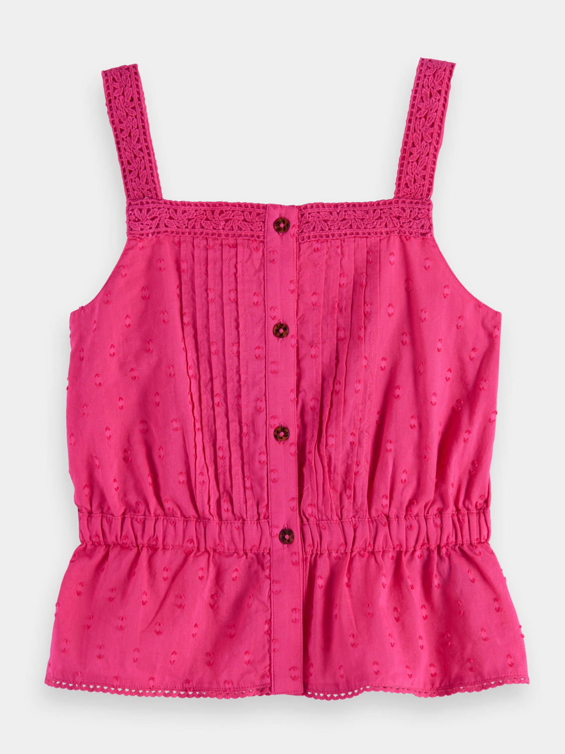 Kids - Sleeveless clip jacquard top - Scotch & Soda AU