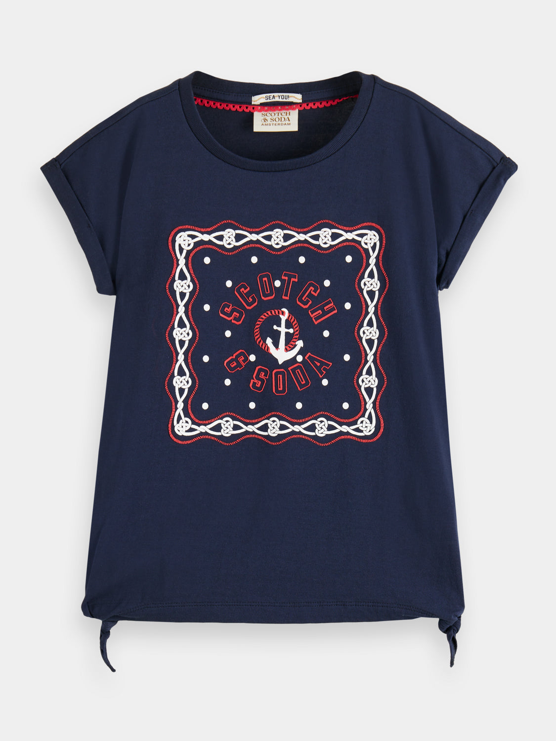 Kids - Short sleeved nautical t-shirt - Scotch & Soda AU