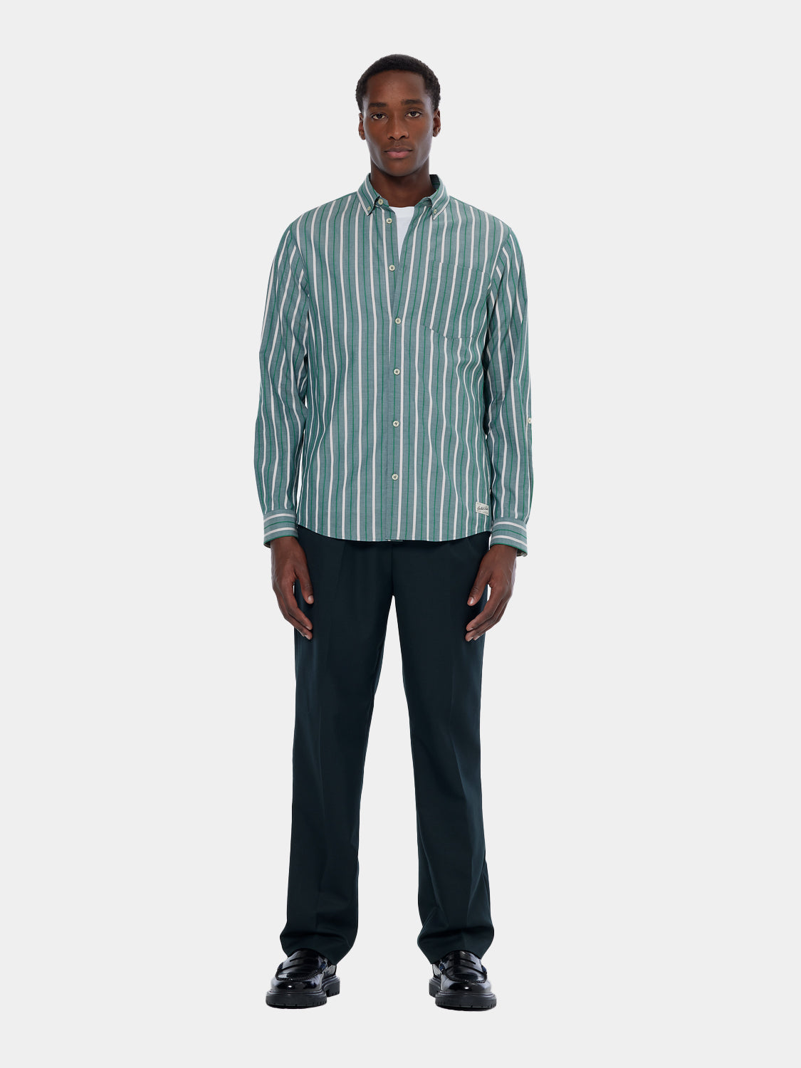 Dobby striped shirt