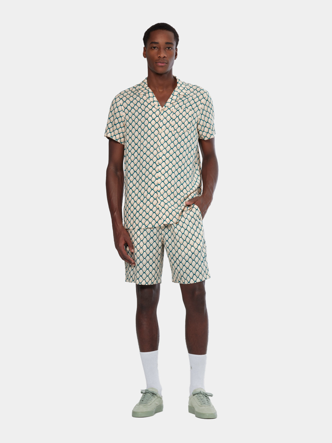 Printed viscose shirt