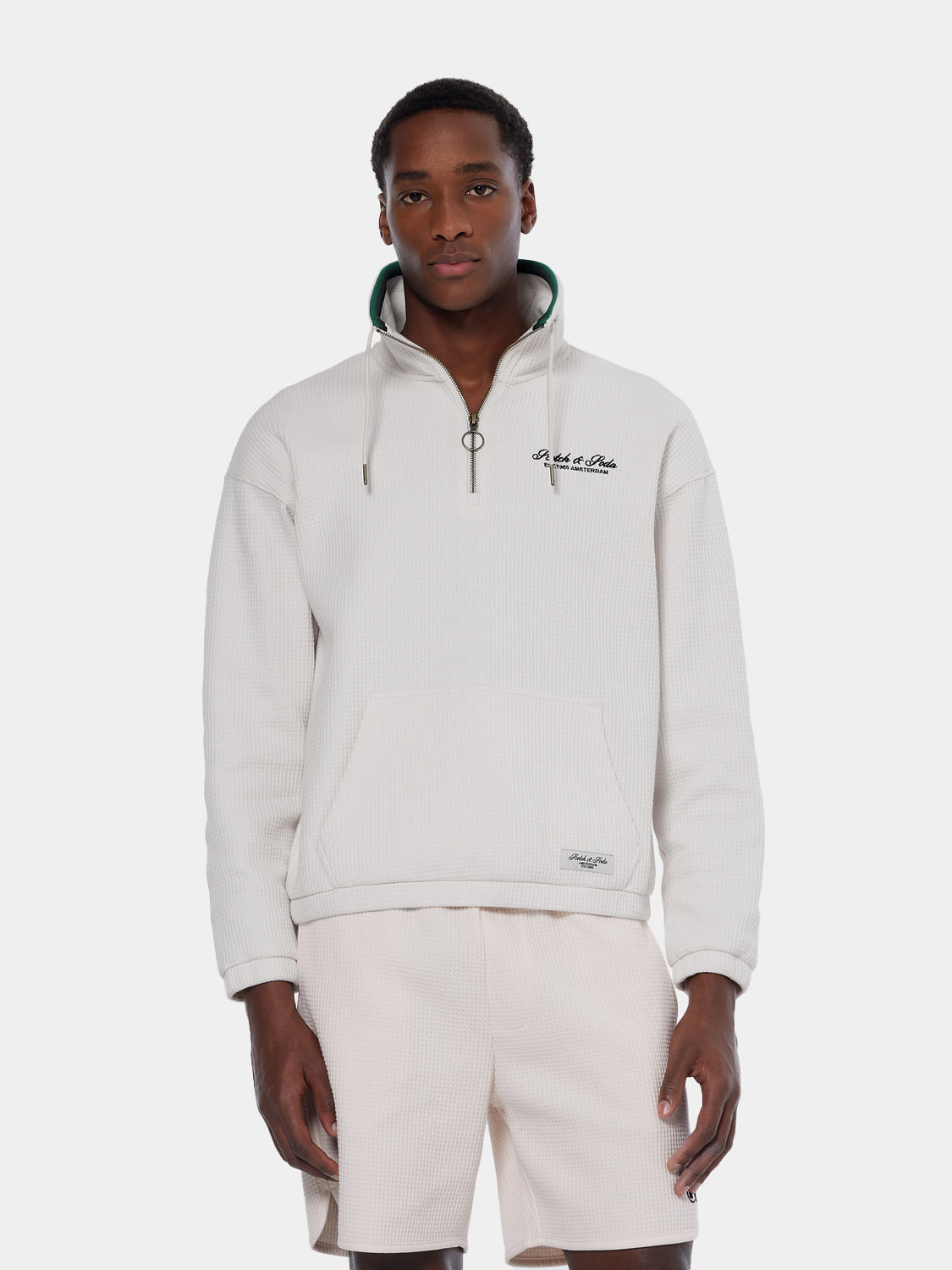 Waffle half-zip sweatshirt - Scotch & Soda AU