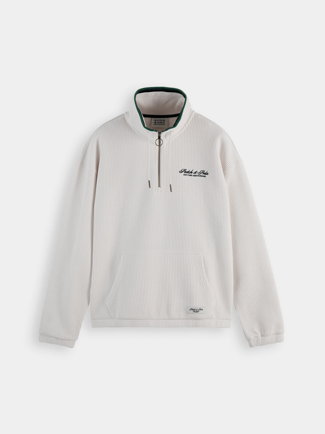 Waffle half-zip sweatshirt - Scotch & Soda AU
