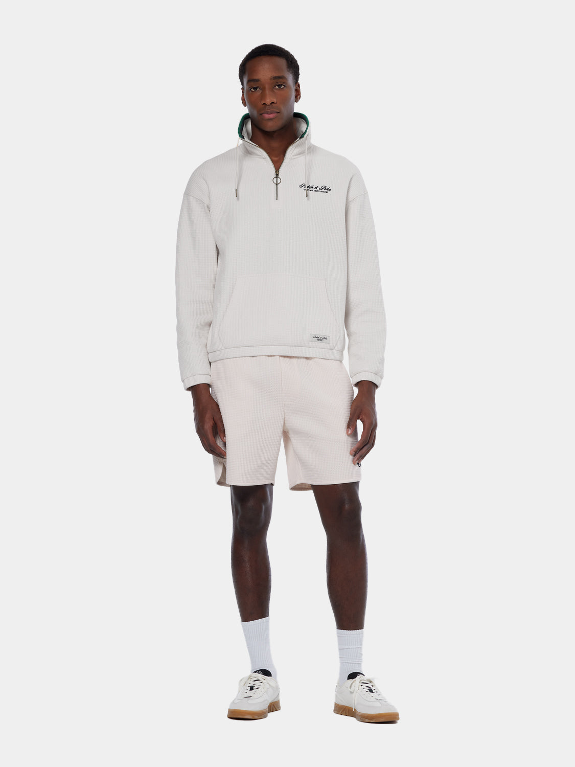 Waffle half-zip sweatshirt - Scotch & Soda AU