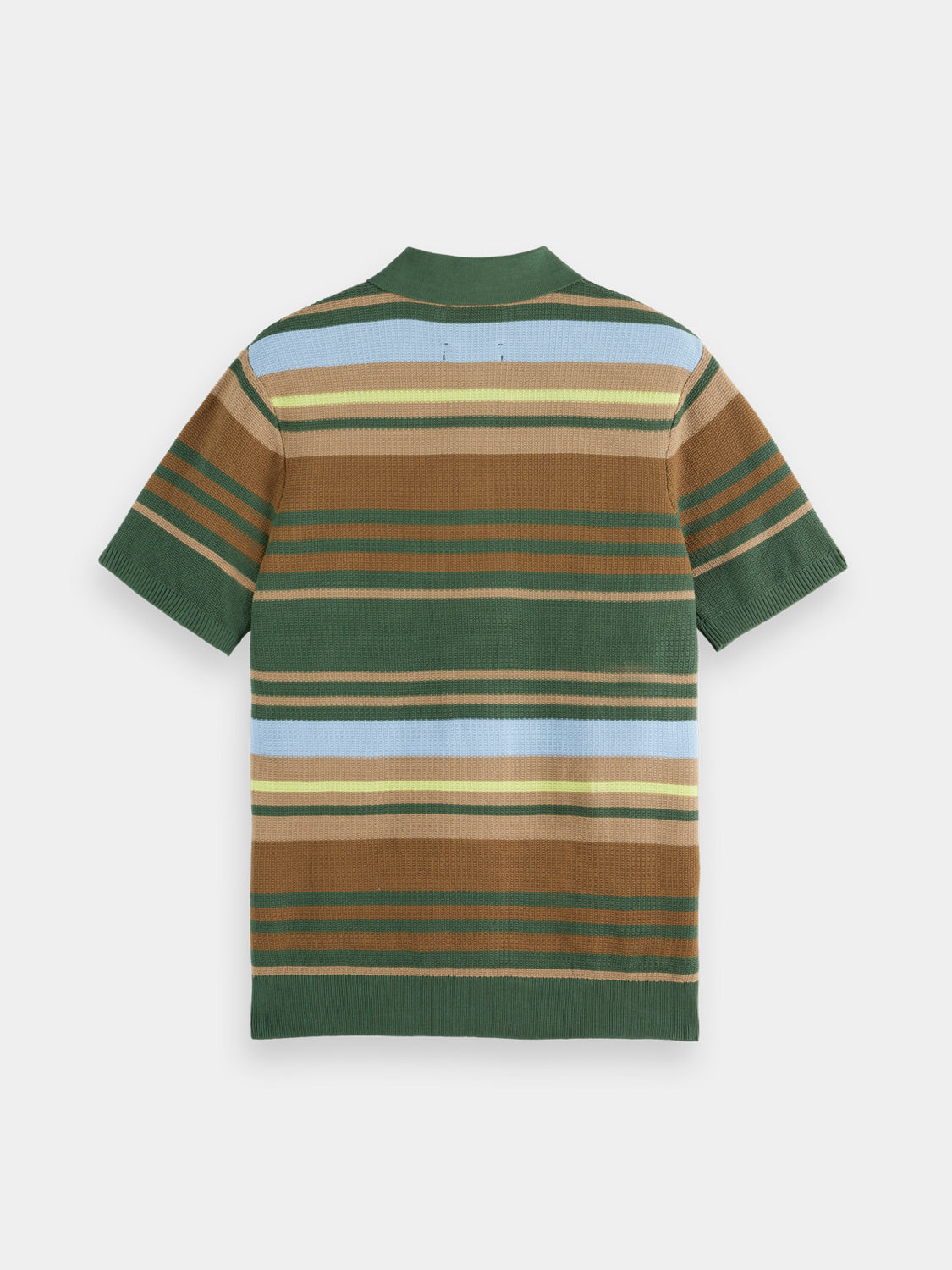 Structured knitted polo