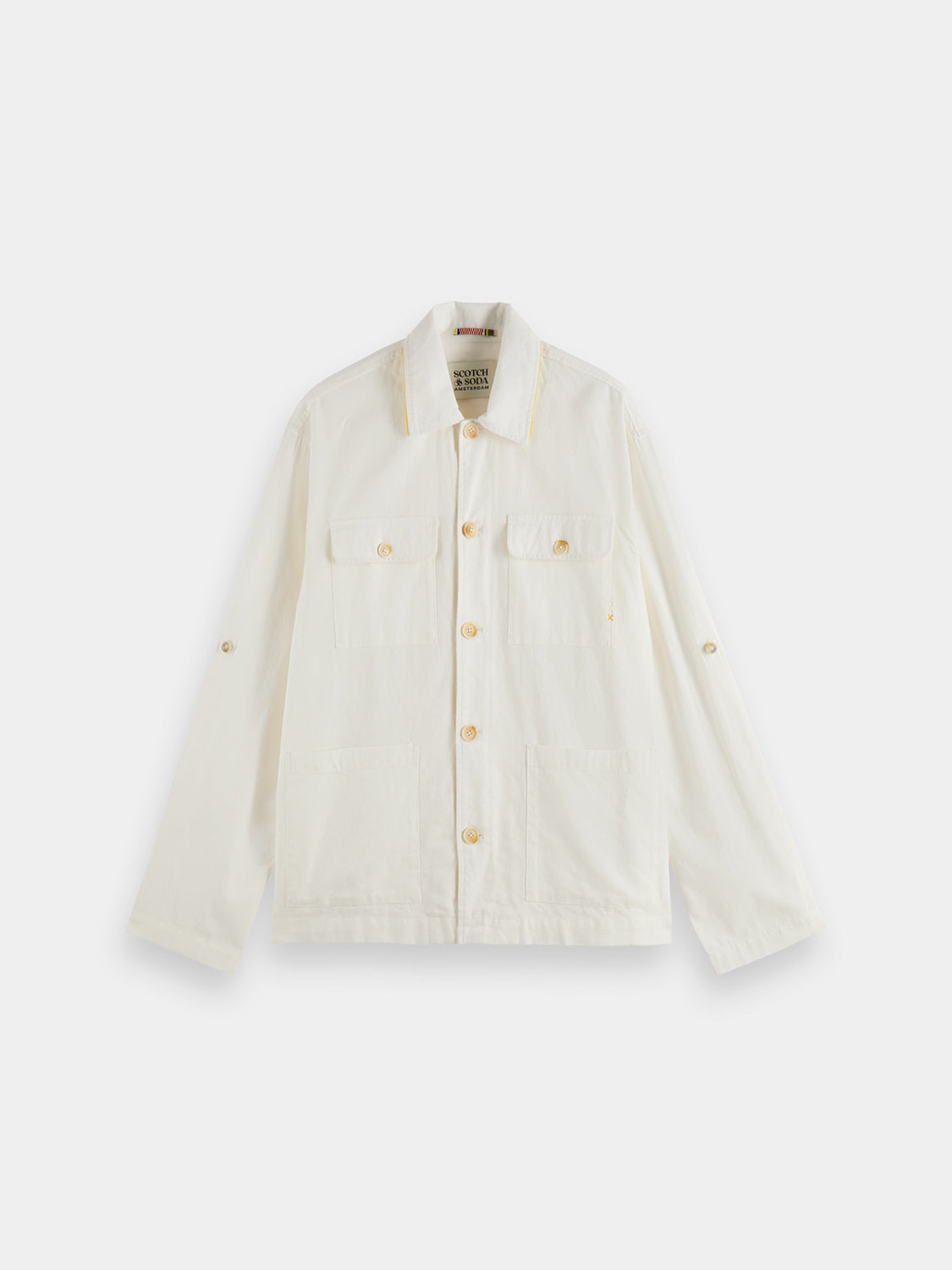Cotton-linen overshirt - Scotch & Soda AU