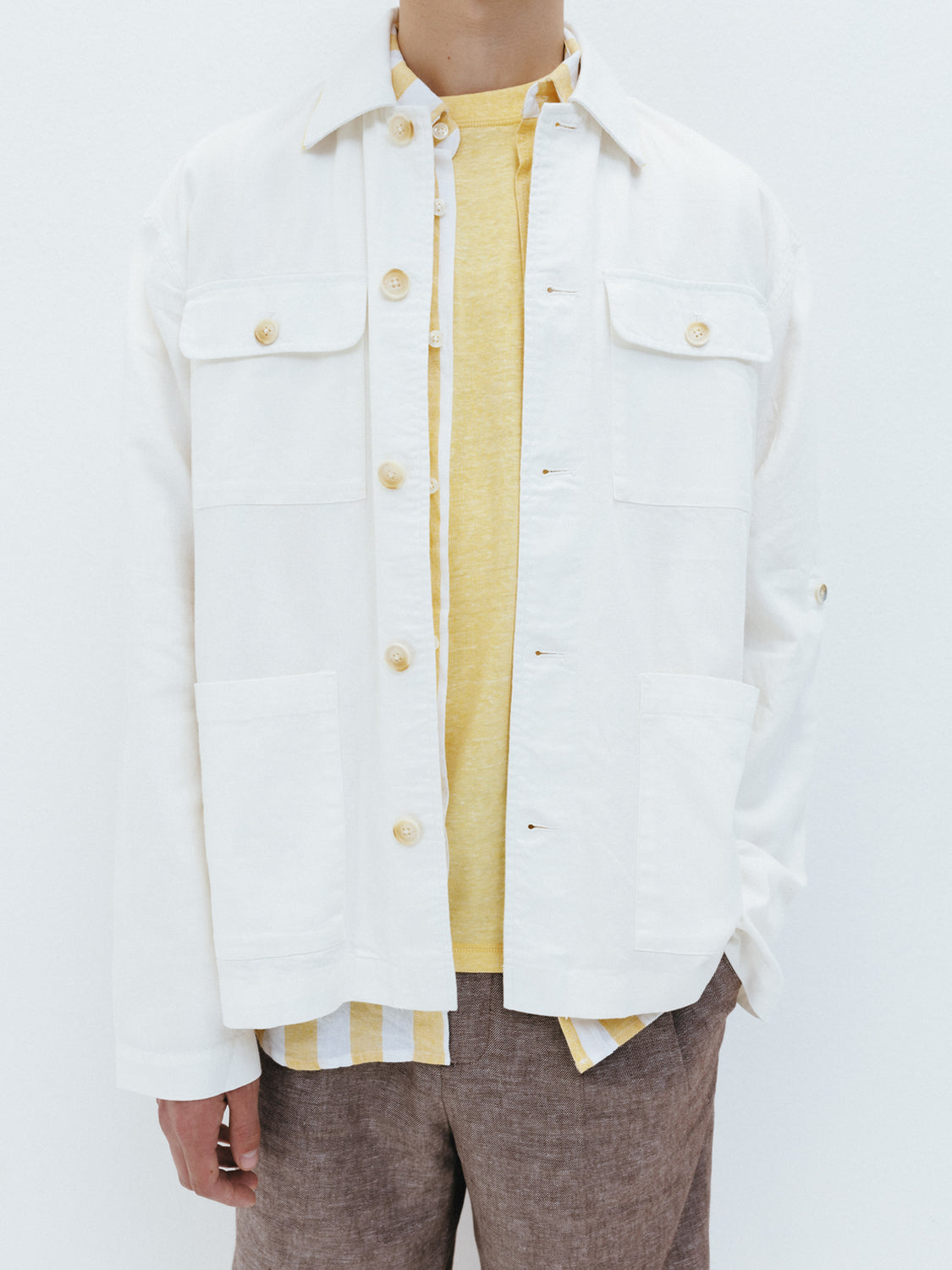 Cotton-linen overshirt - Scotch & Soda AU