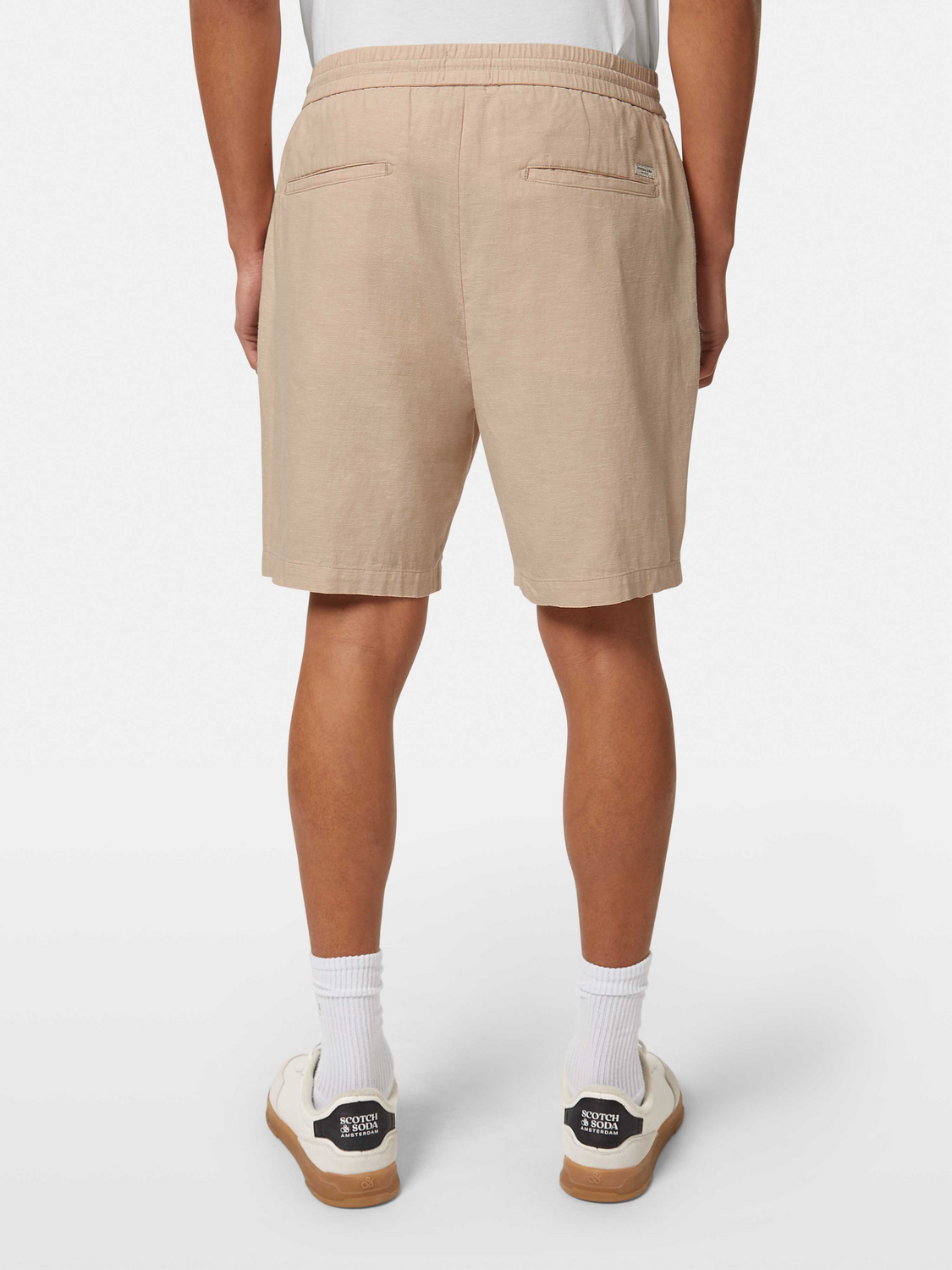Fave cotton-linen shorts - Scotch & Soda AU