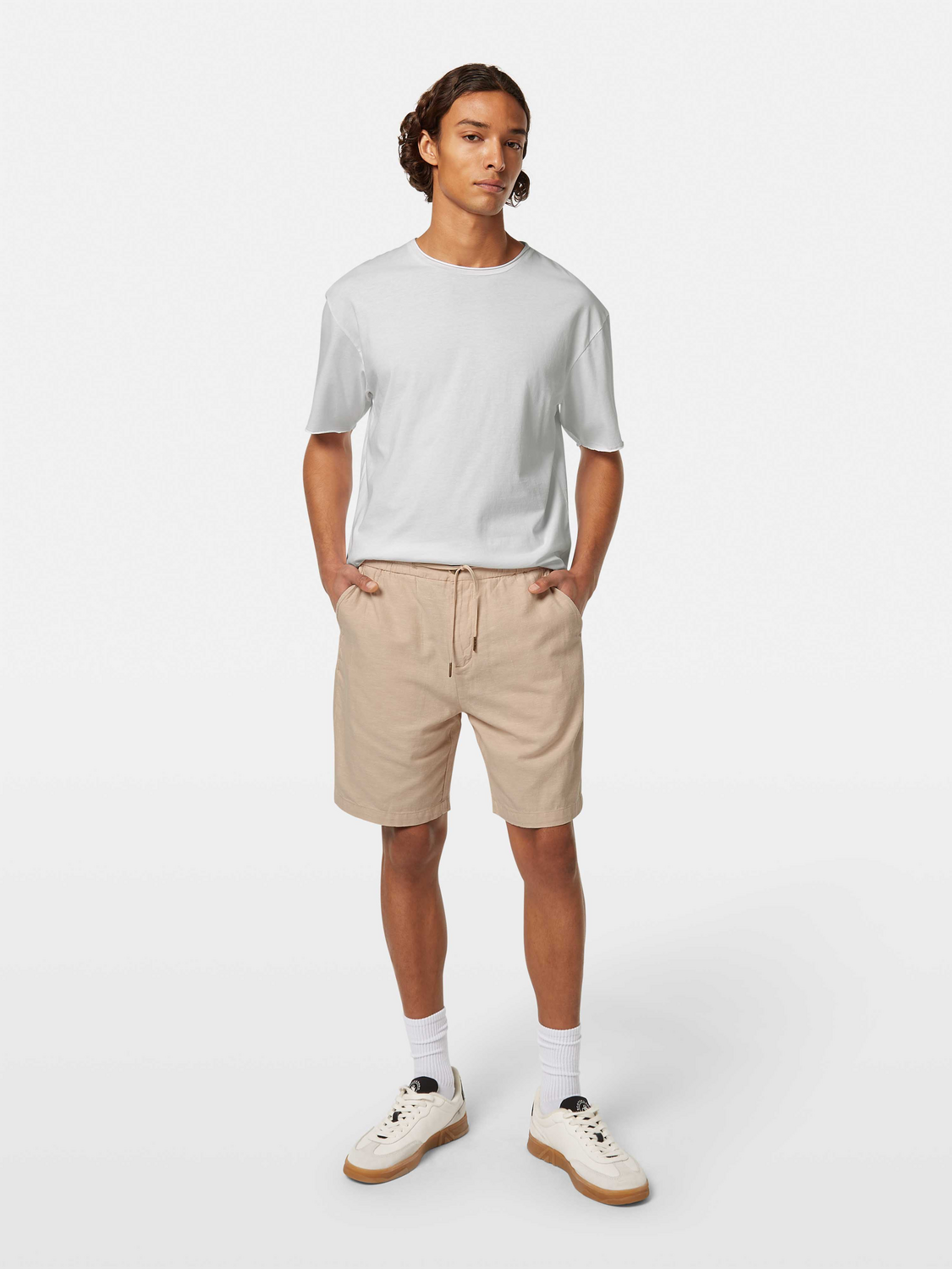 Fave cotton-linen shorts - Scotch & Soda AU