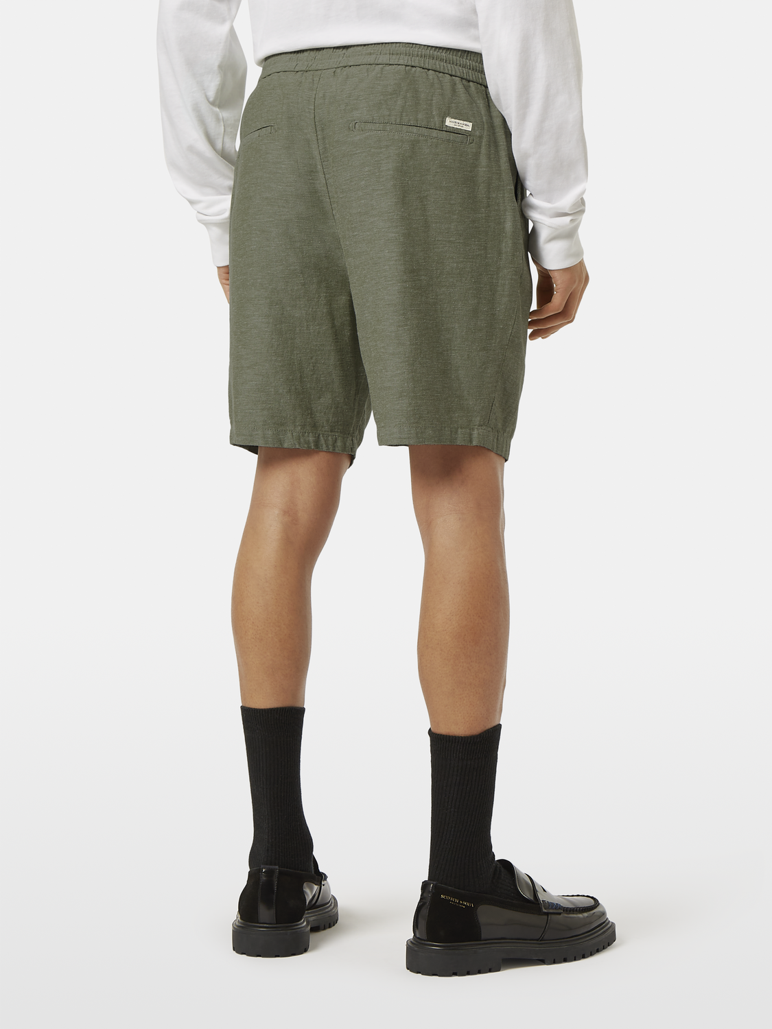 Fave cotton-linen shorts - Scotch & Soda AU