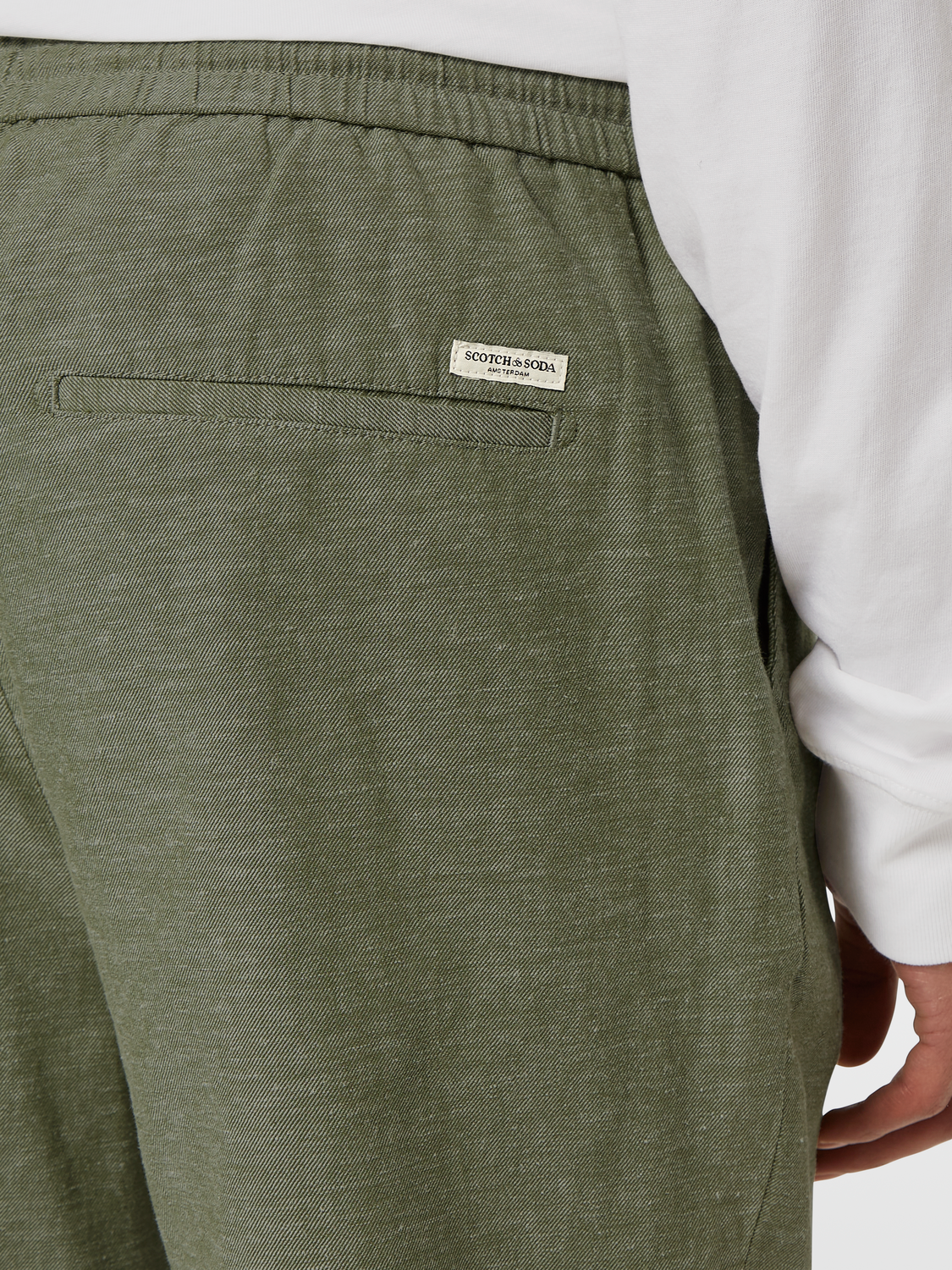 Fave cotton-linen shorts - Scotch & Soda AU