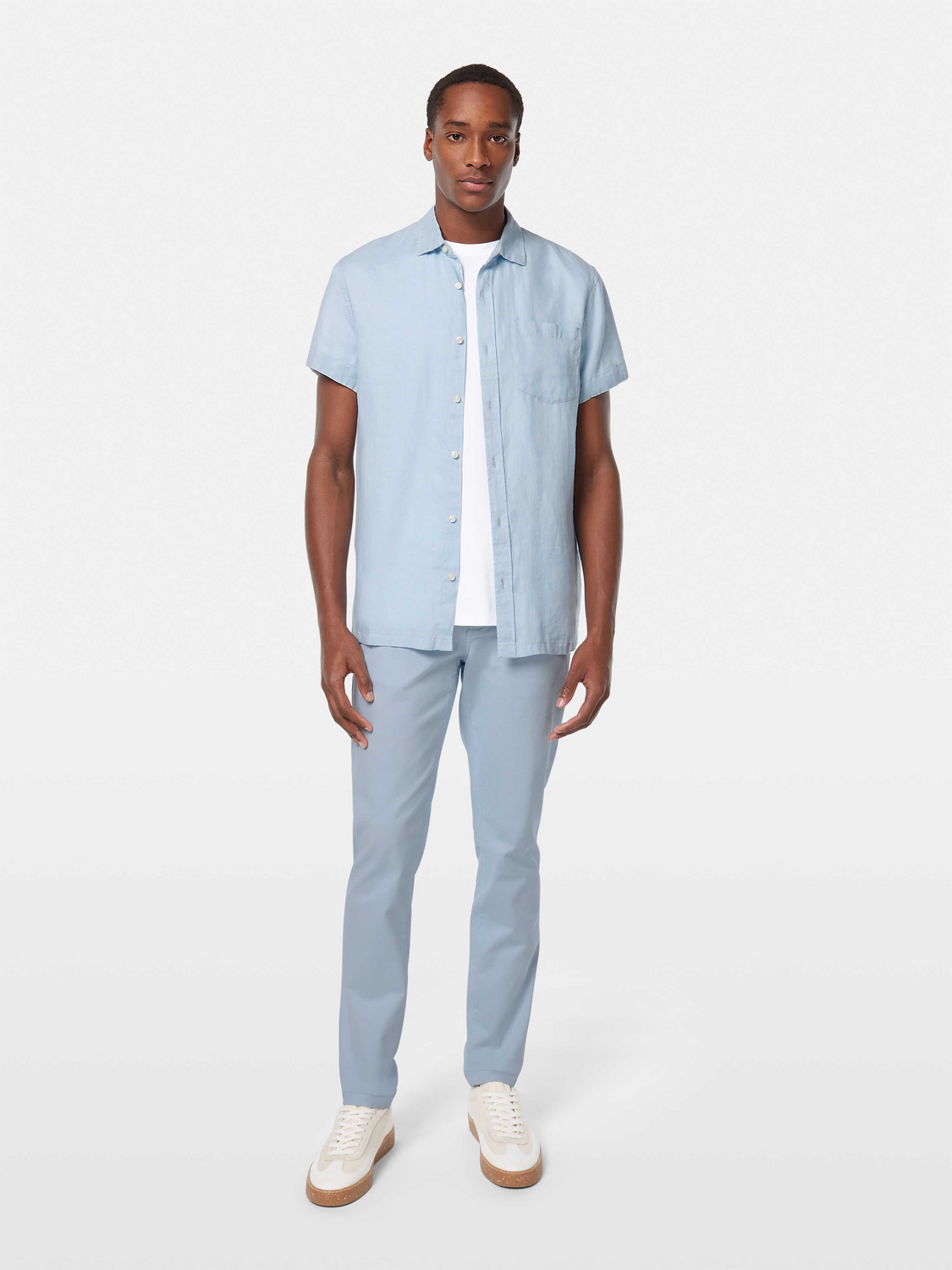 Short sleeved linen shirt - Scotch & Soda AU