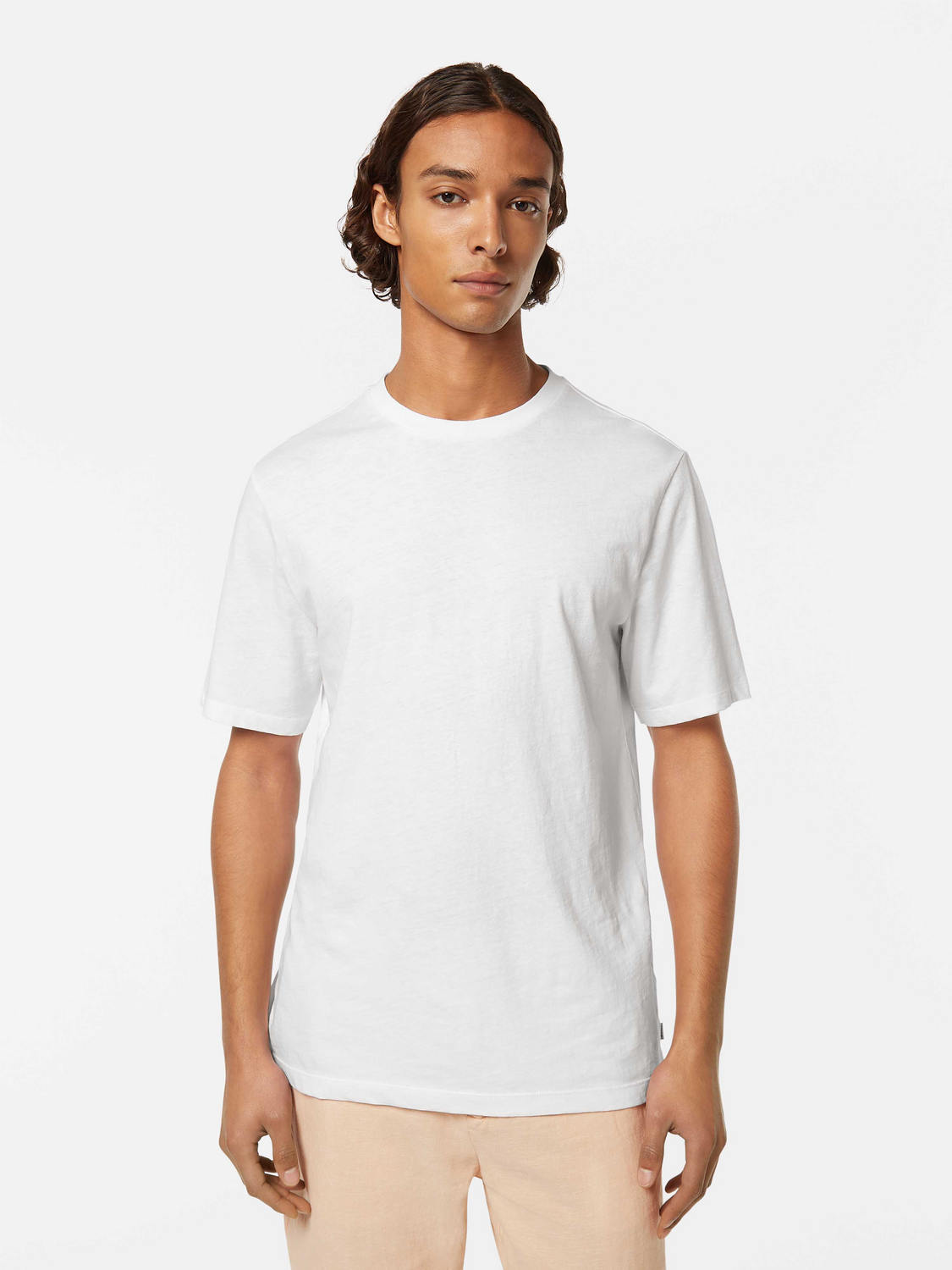 Cotton-linen t-shirt - Scotch & Soda AU