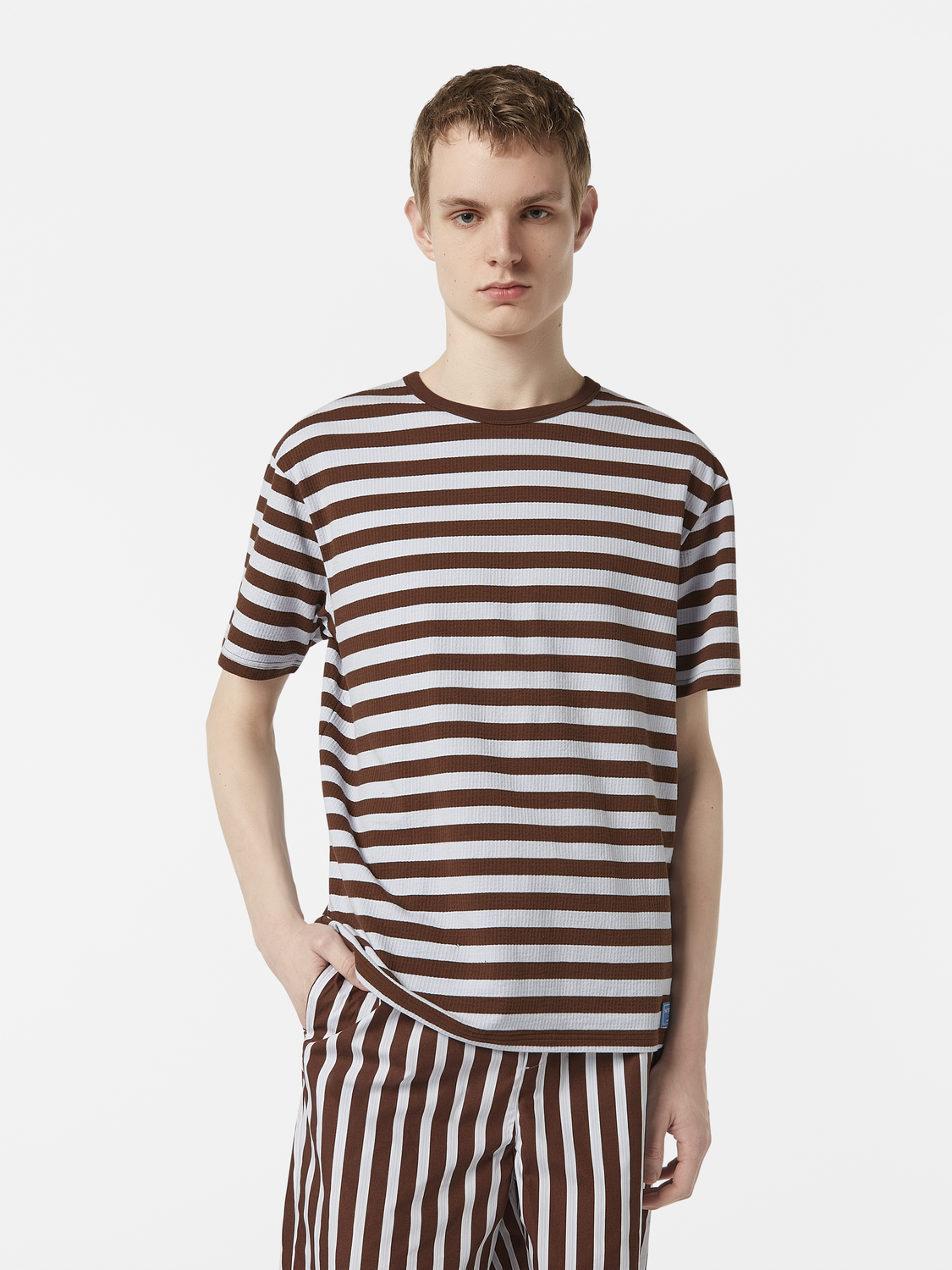 Waffle striped t-shirt - Scotch & Soda AU