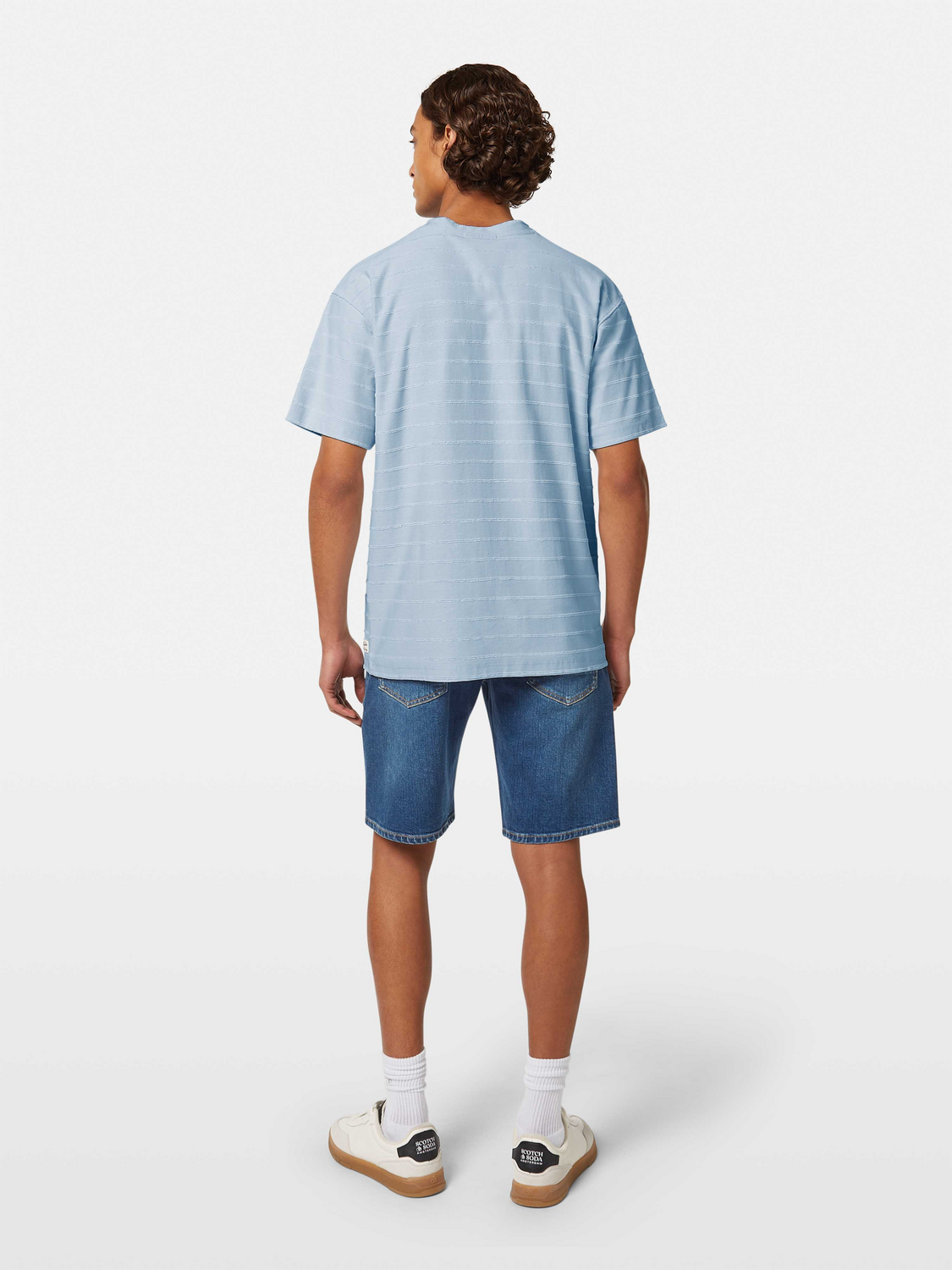 Towelling striped t-shirt - Scotch & Soda AU