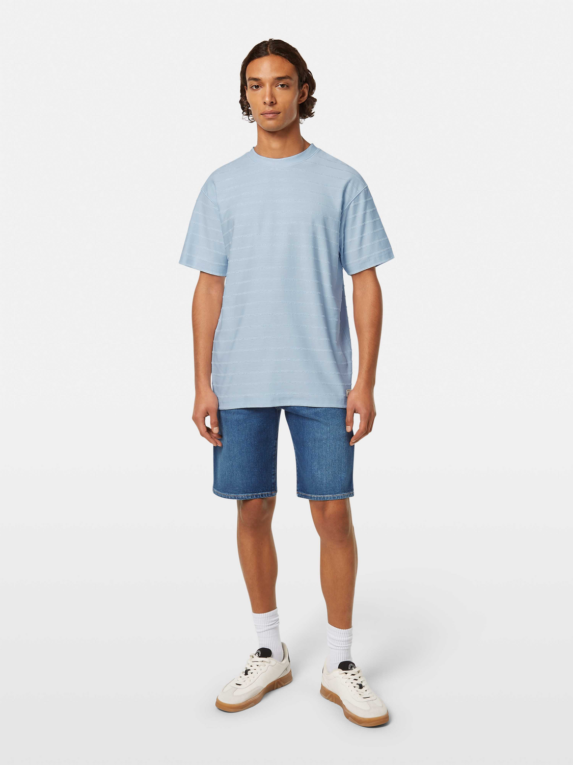 Towelling striped t-shirt - Scotch & Soda AU