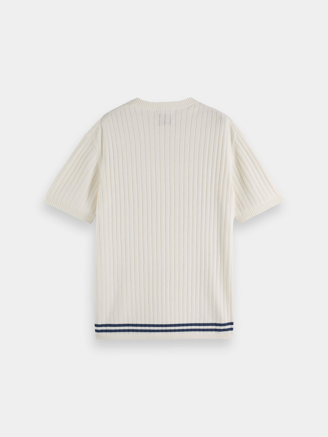 Structured knitted t-shirt - Scotch & Soda AU