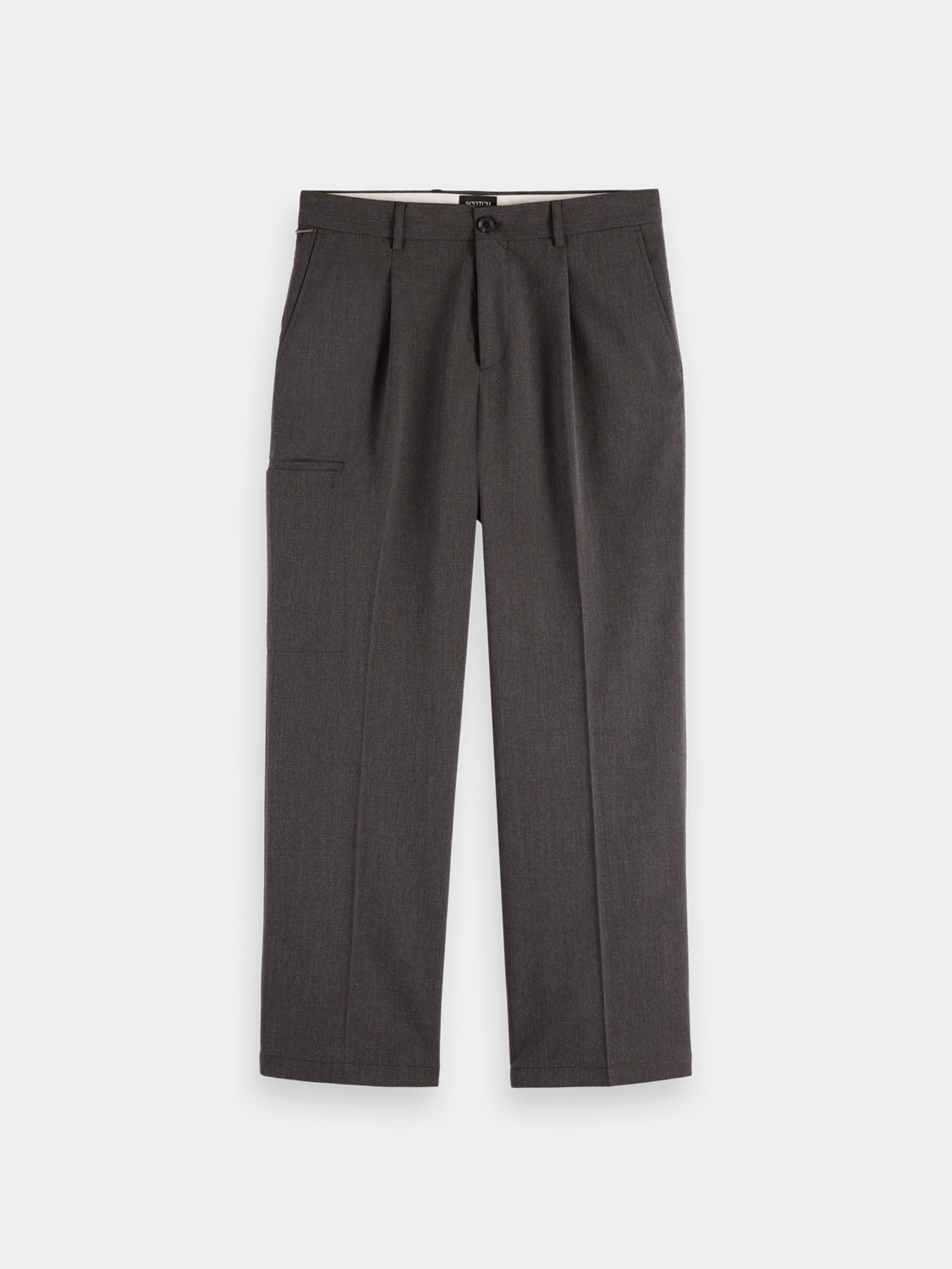 Melange wide fit chinos