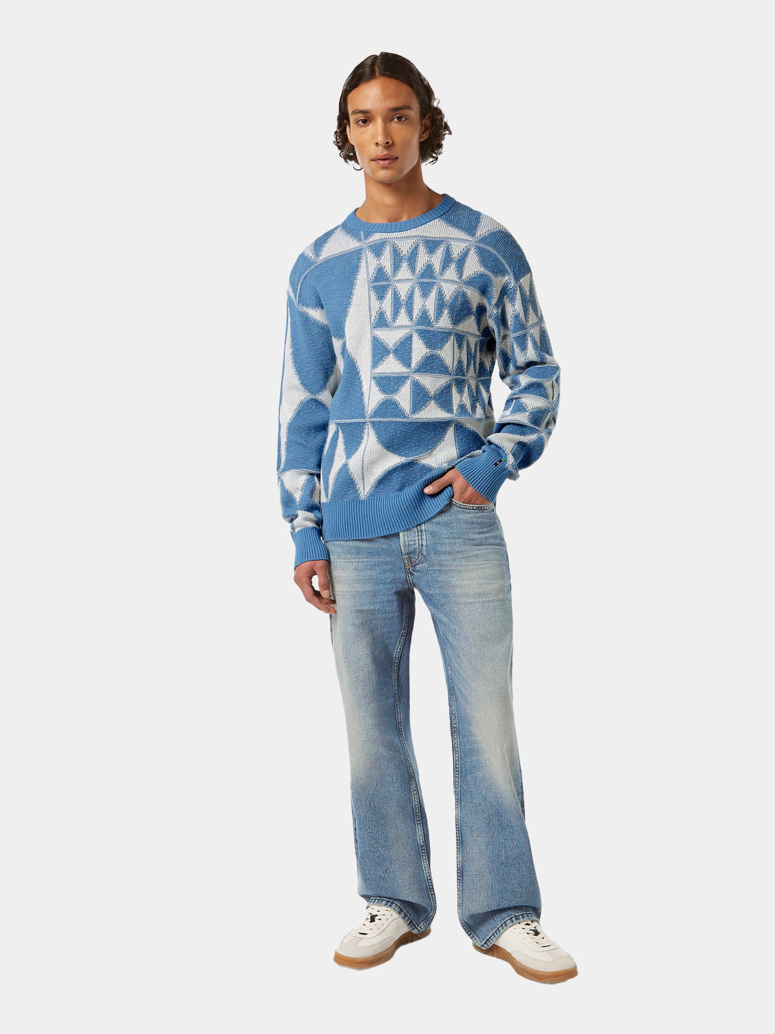 Jacquard crewneck pullover - Scotch & Soda AU