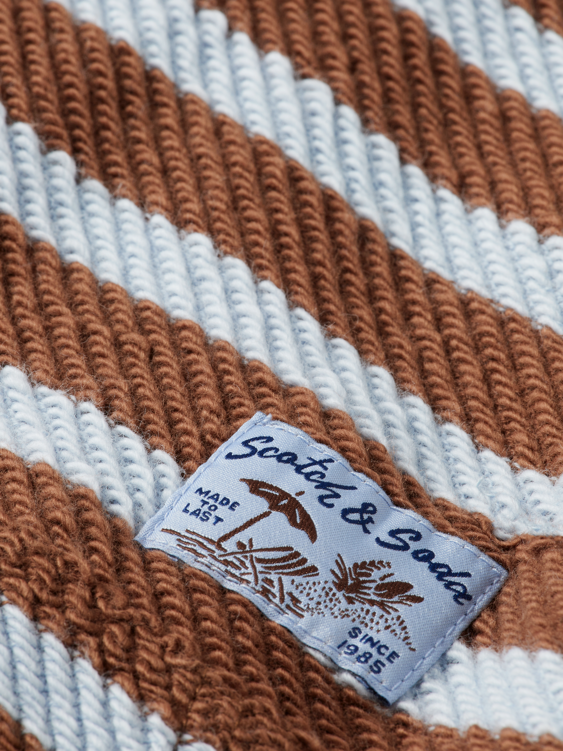 Striped terry hoodie - Scotch & Soda AU