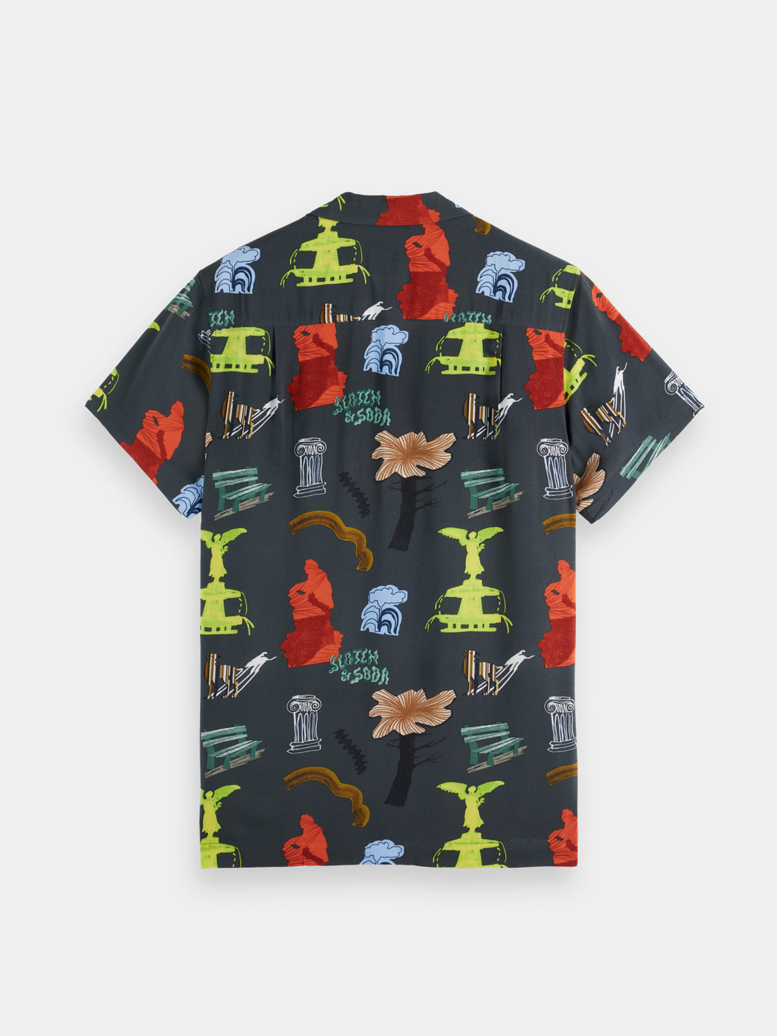 Printed viscose shirt