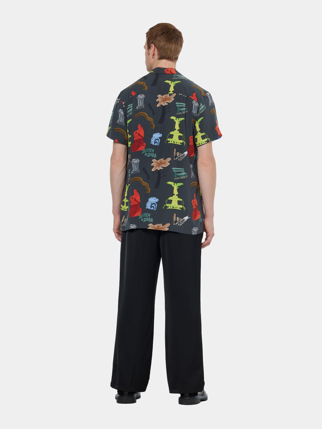 Printed viscose shirt