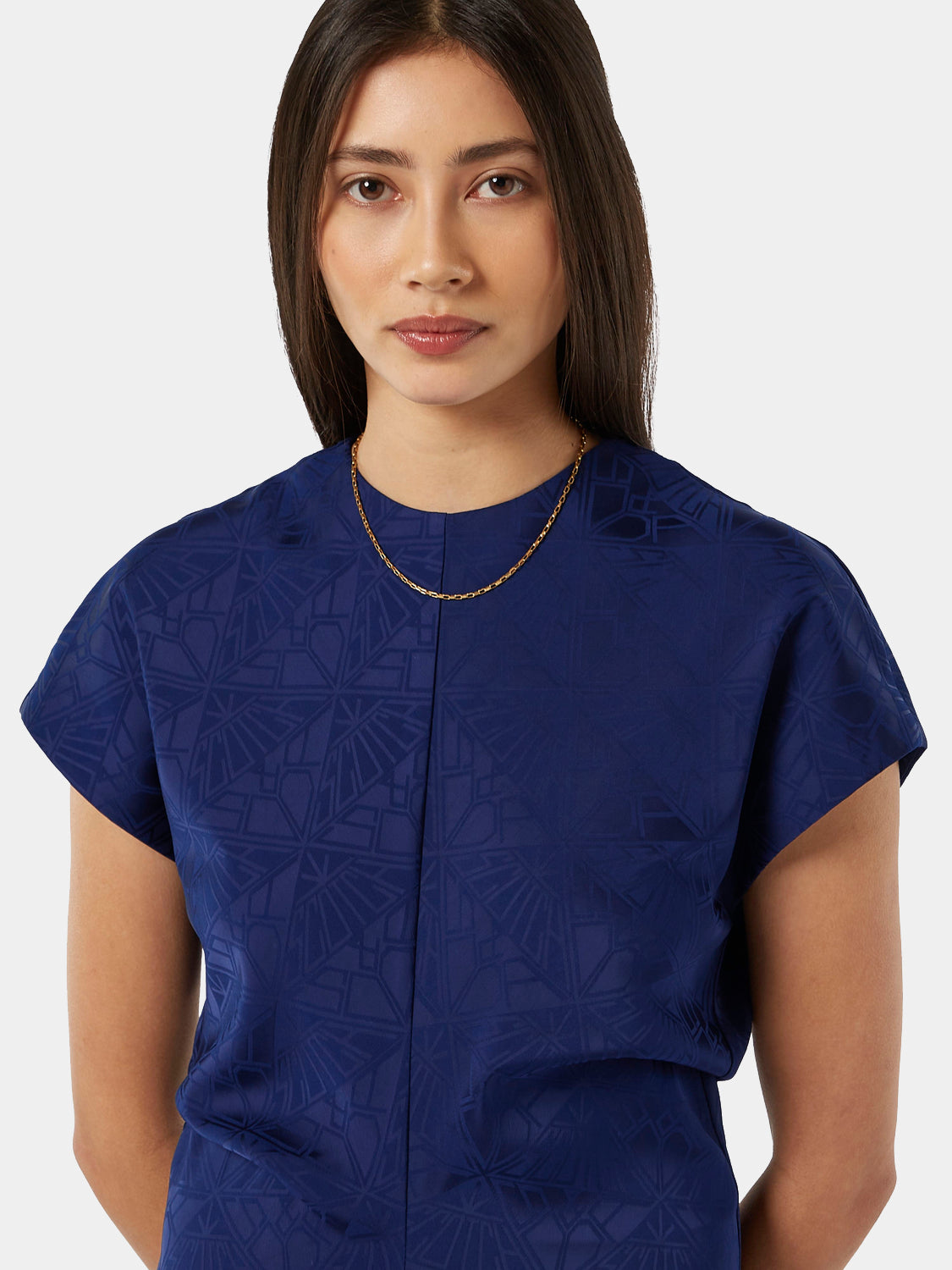 Midi satin jacquard dress - Scotch & Soda AU