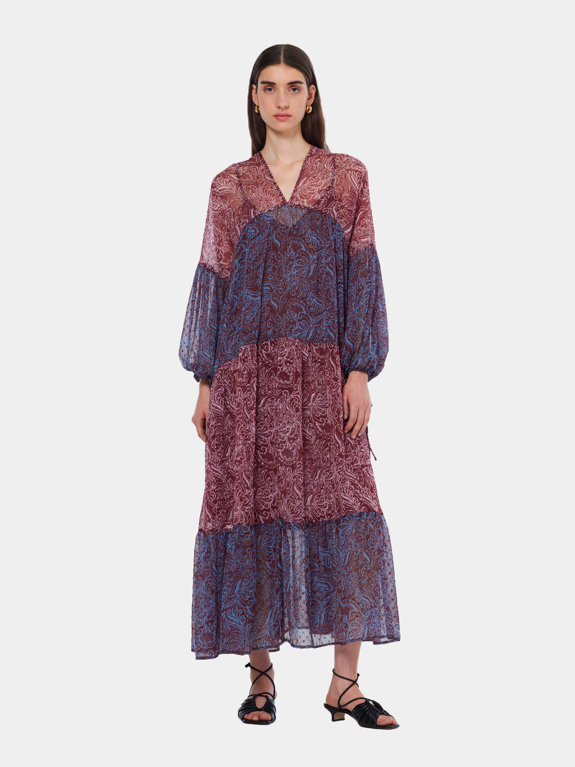 Printed fil coupe maxi dress - Scotch & Soda AU