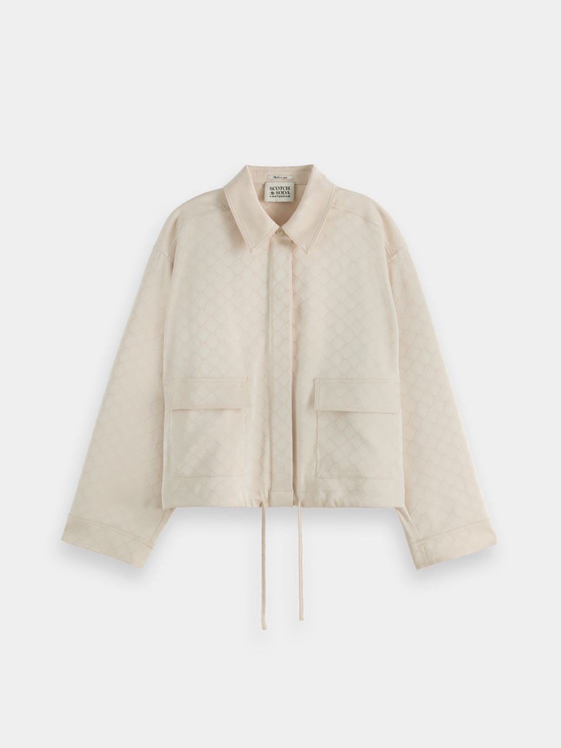 Satin jacquard utility shirt - Scotch & Soda AU