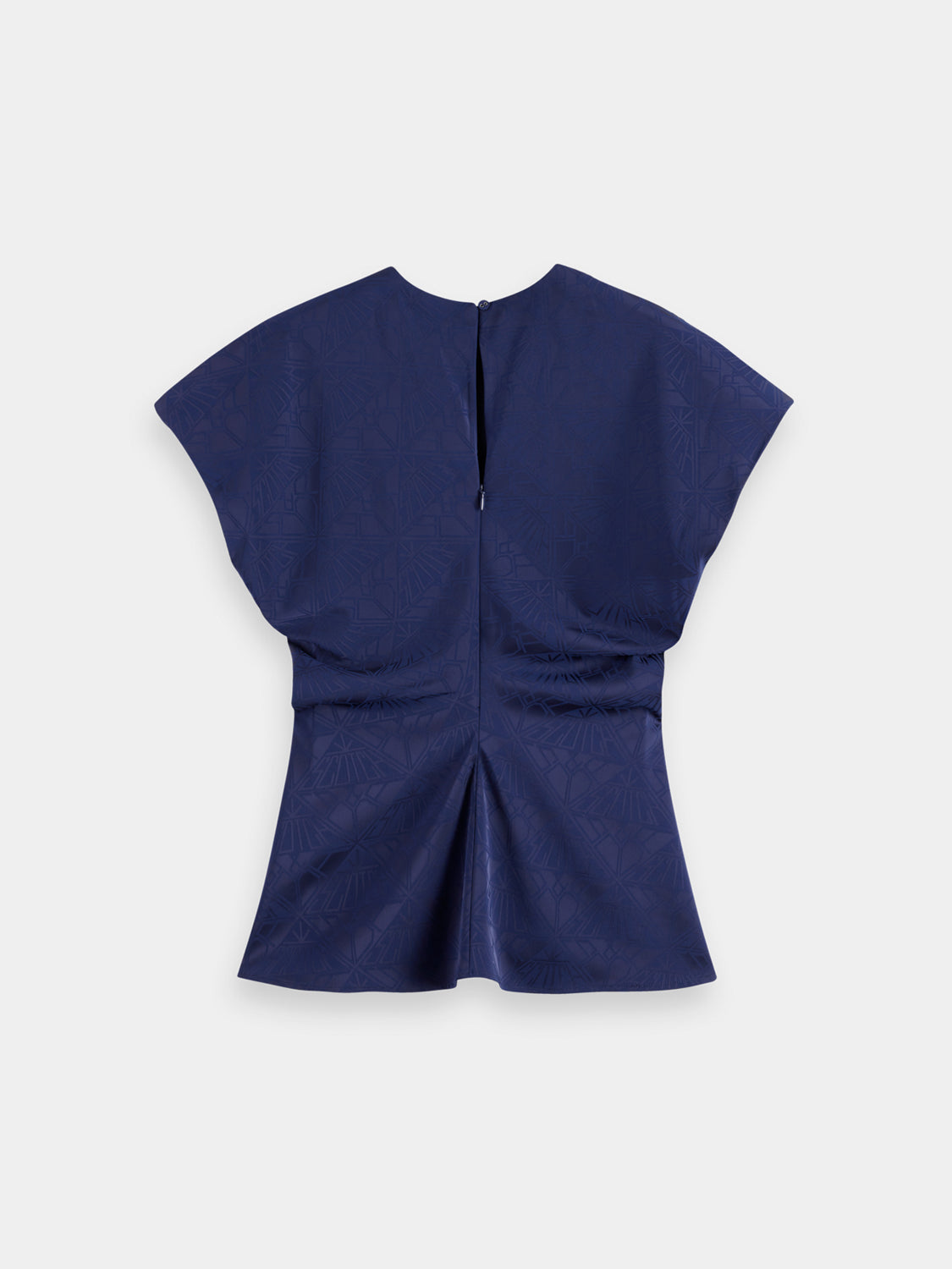Satin jacquard top