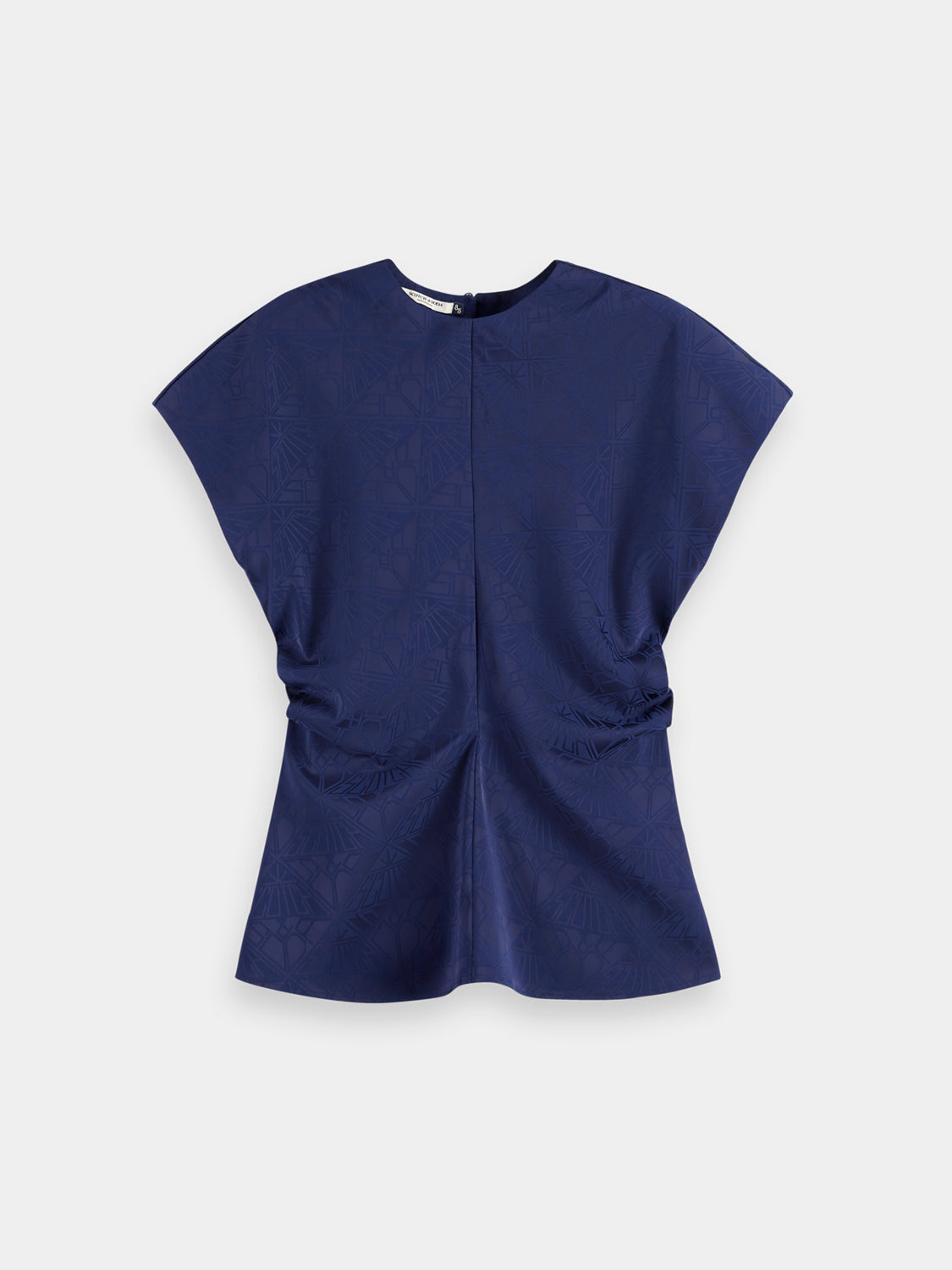 Satin jacquard top