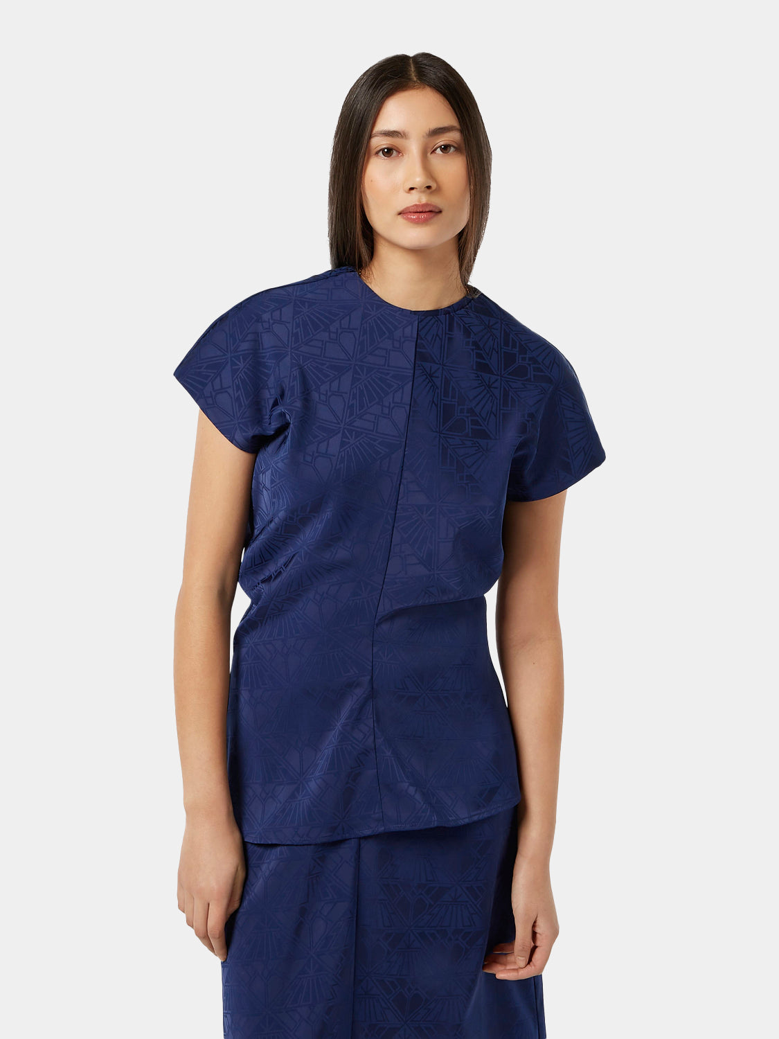 Satin jacquard top - Scotch & Soda AU