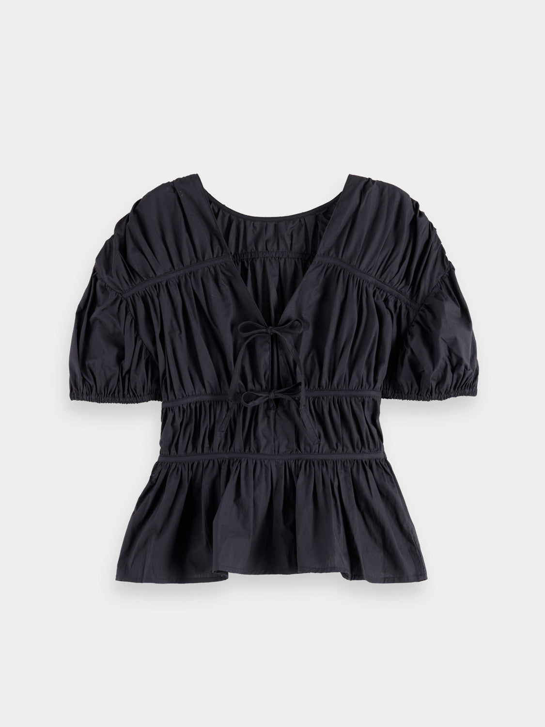 Gathered balloon sleeve top - Scotch & Soda AU