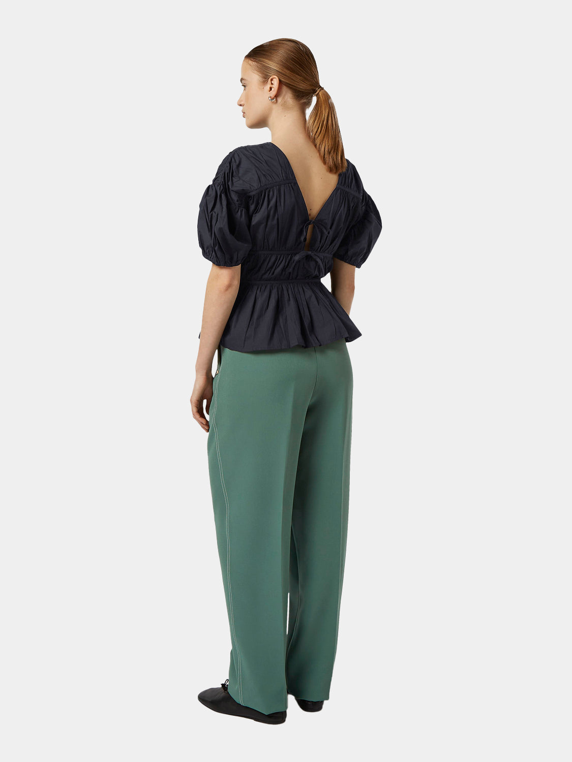 Gathered balloon sleeve top - Scotch & Soda AU