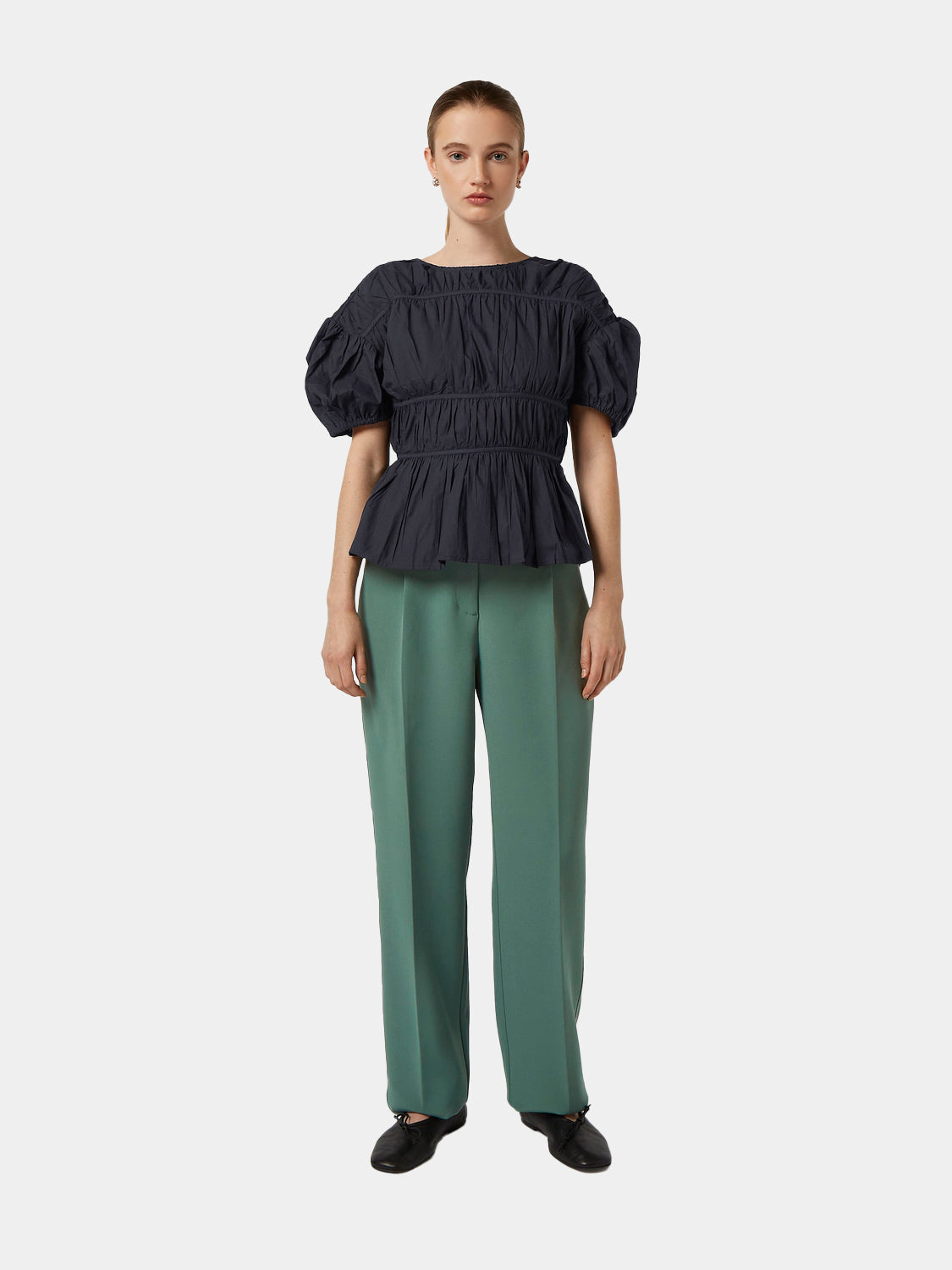 Gathered balloon sleeve top - Scotch & Soda AU