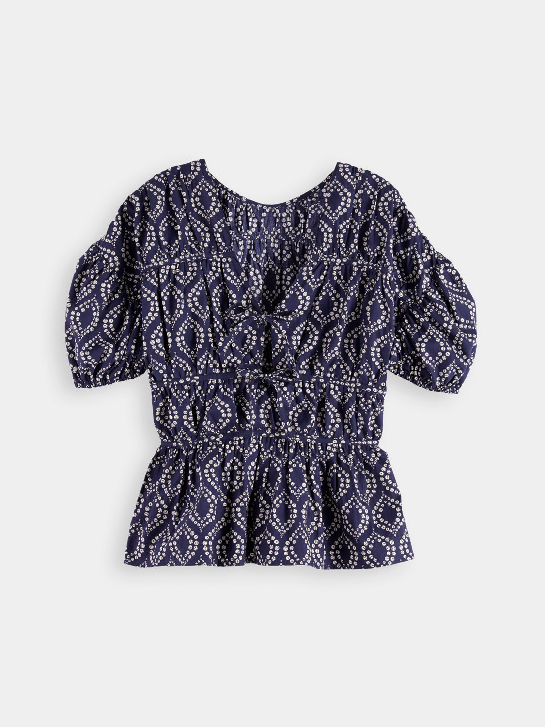 Gathered balloon sleeve top - Scotch & Soda AU