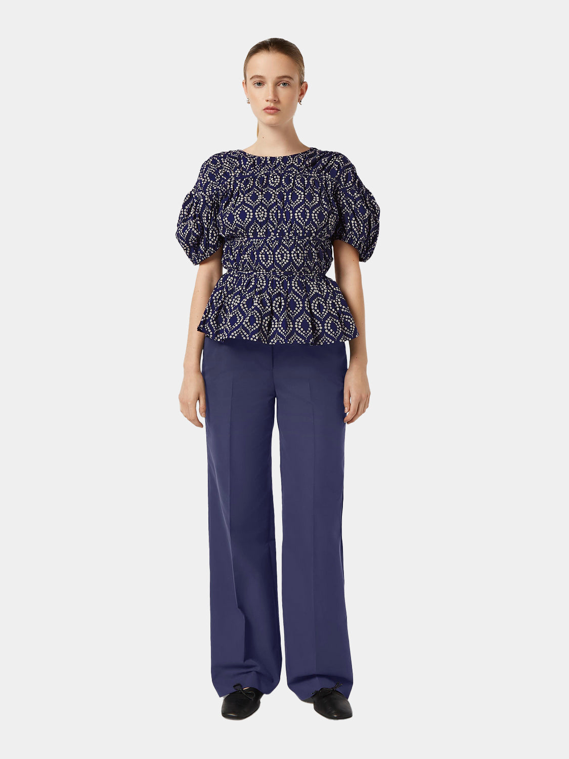 Gathered balloon sleeve top - Scotch & Soda AU