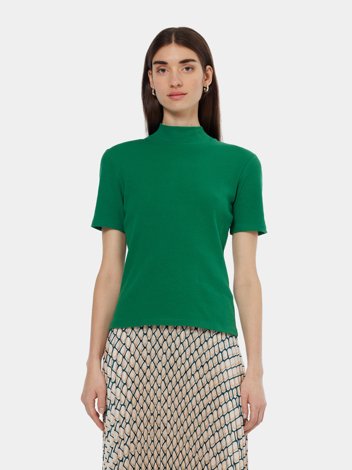 Mock neck ribbed top - Scotch & Soda AU