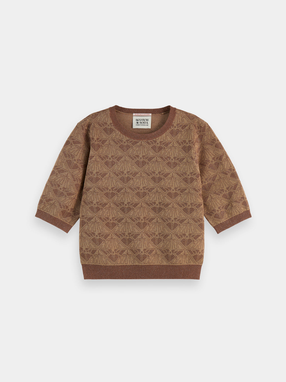 Monogram jacquard pullover - Scotch & Soda AU