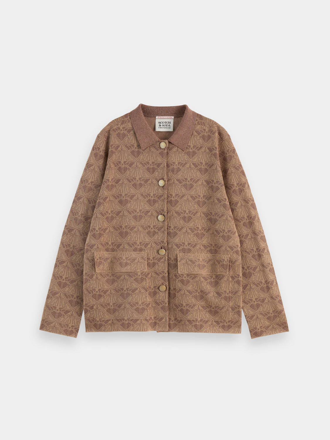 Monogram jacquard jacket - Scotch & Soda AU
