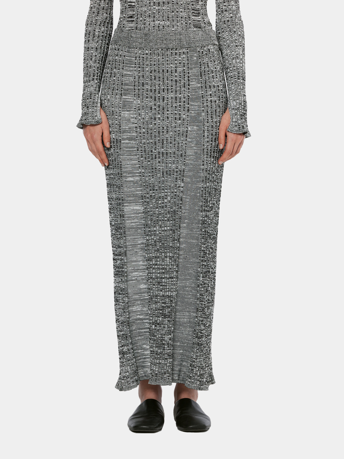 Maxi ribbed knitted skirt - Scotch & Soda AU
